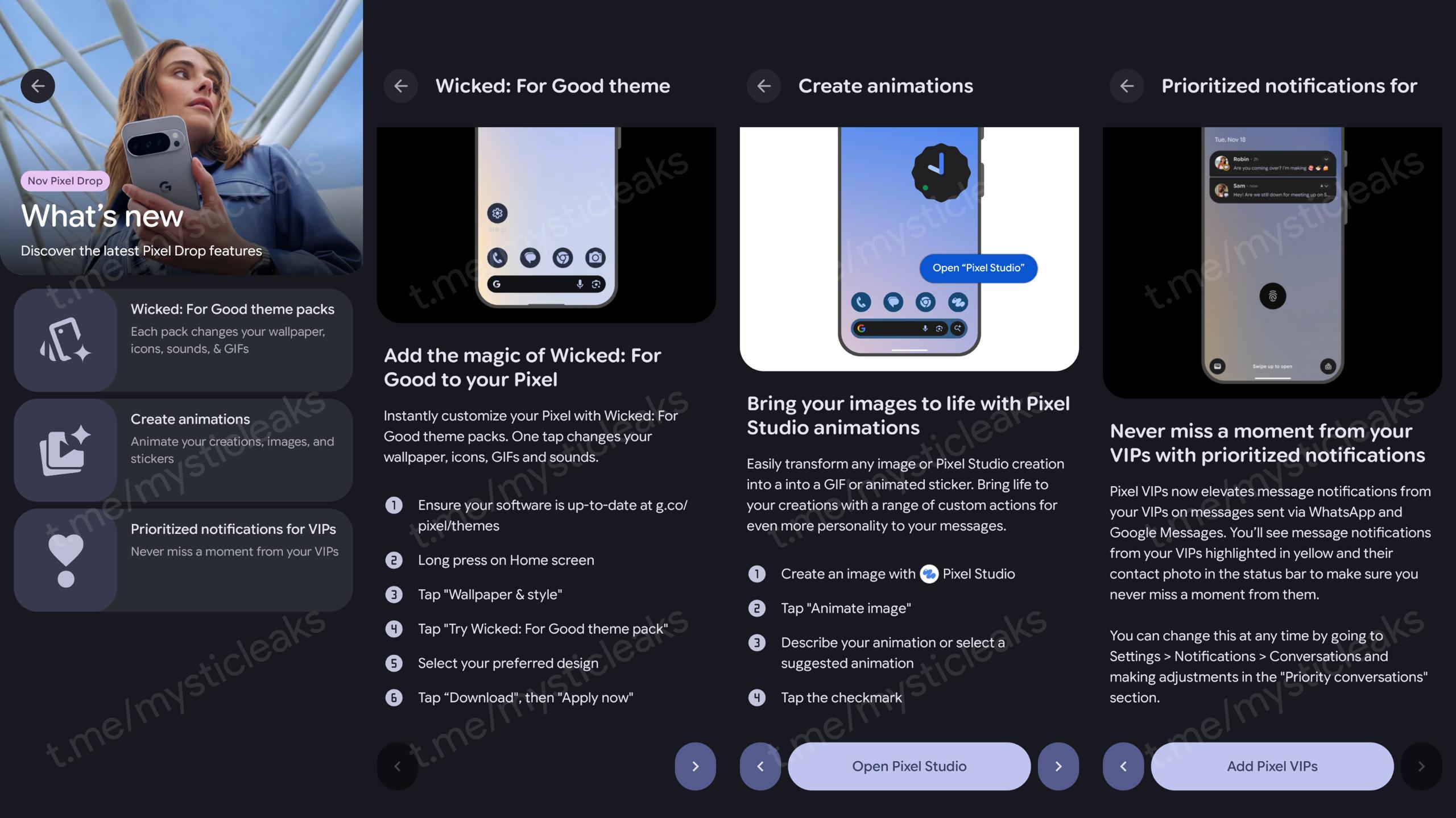 vazamento de queda de recurso de novembro de pixel vazamento de queda de recurso de novembro de pixel