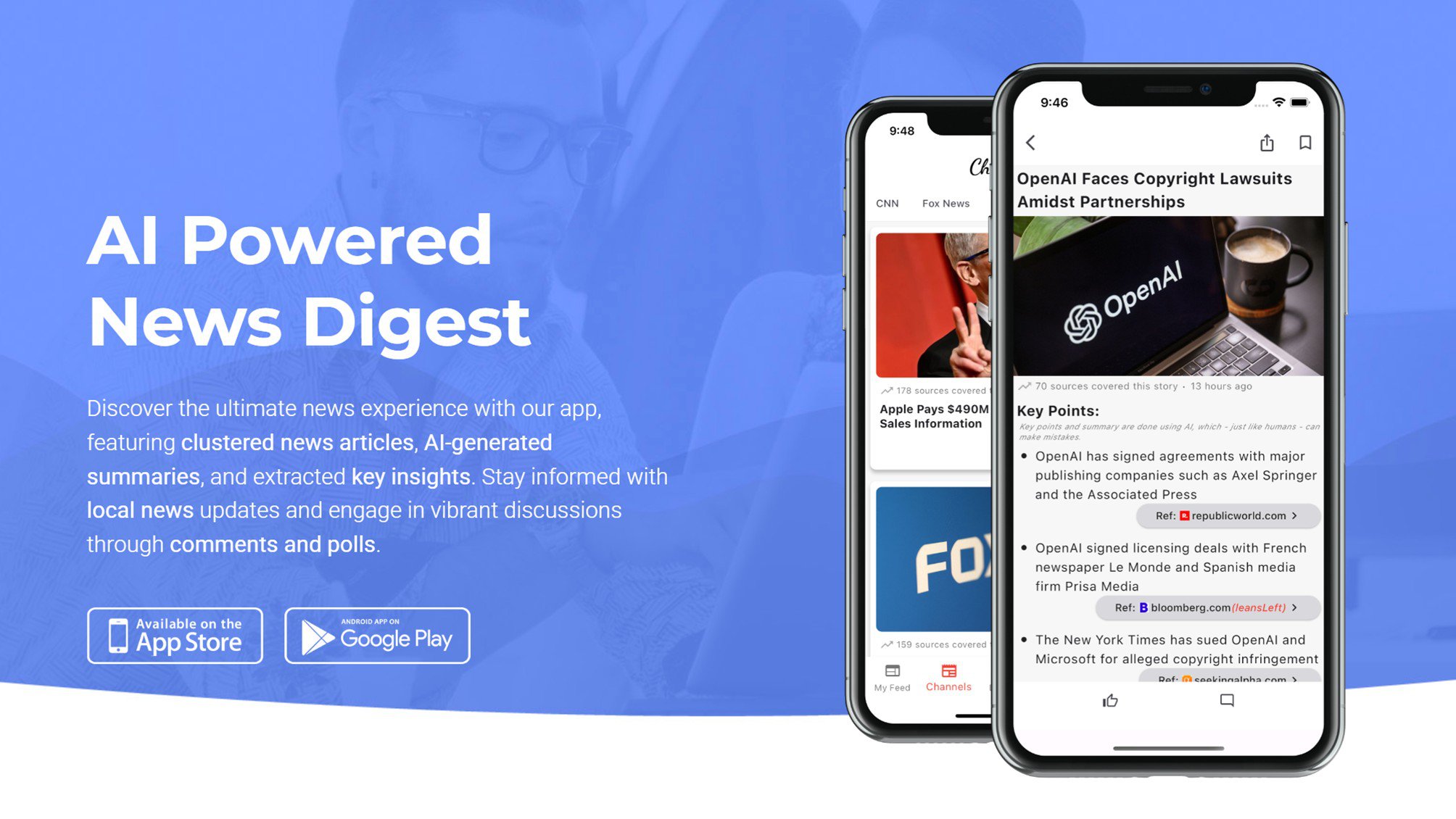 Aplicativo de notícias LetMeKnow AI Aplicativo de notícias LetMeKnow AI