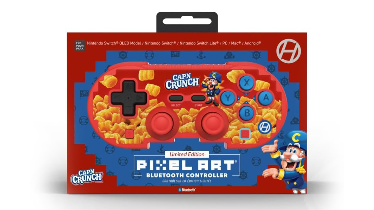 Caixa de controlador Bluetooth sem fio Hyperkin Cap'n Crunch