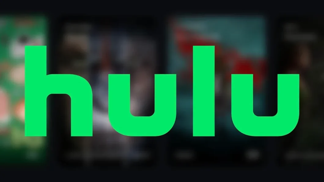 Imagem mostra o logotipo do Hulu, em fonte de cor verde