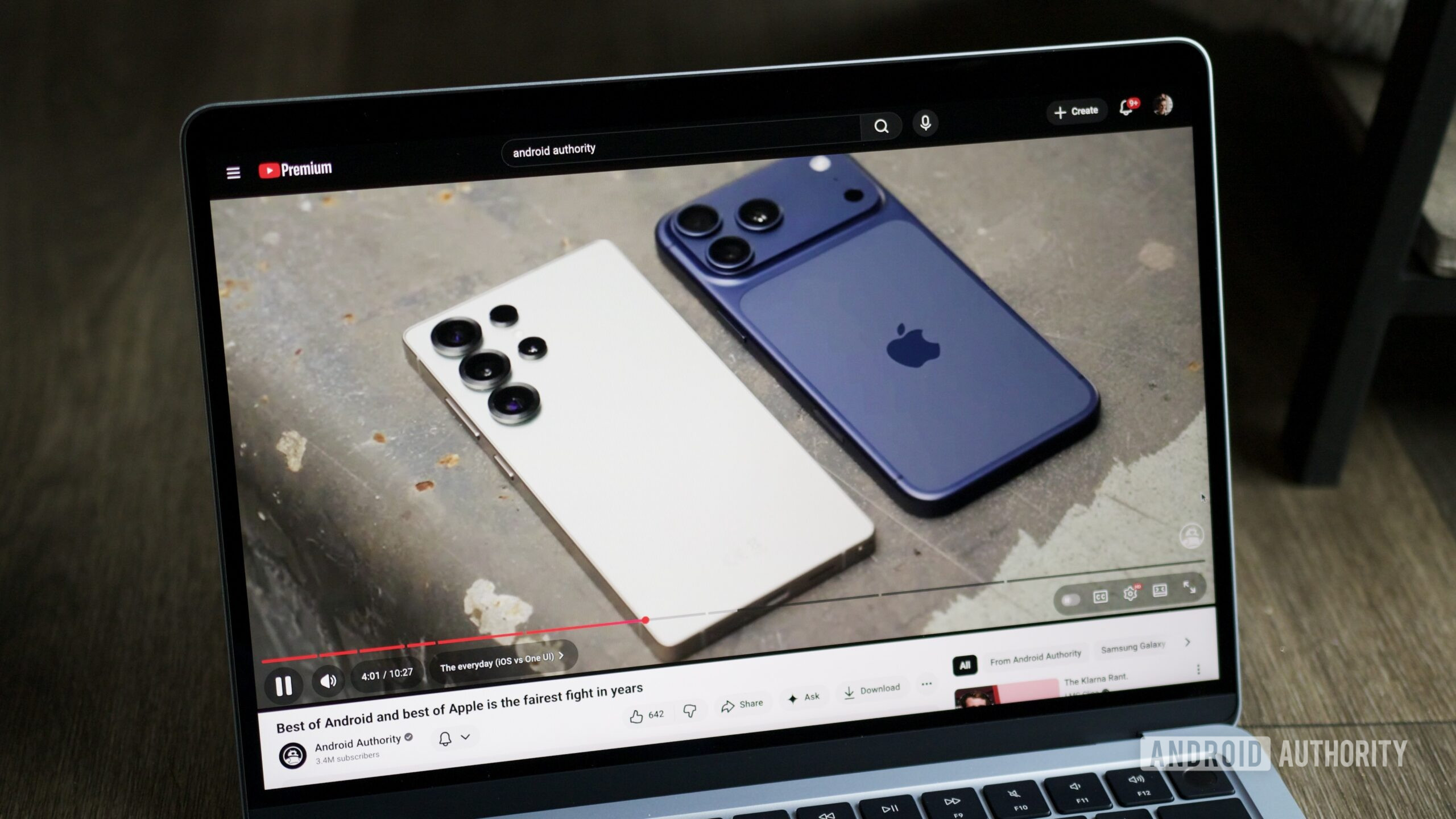nova interface do usuário do desktop do youtube, outubro de 2025 1 Uma foto da nova IU de reprodução do YouTube em outubro de 2025.