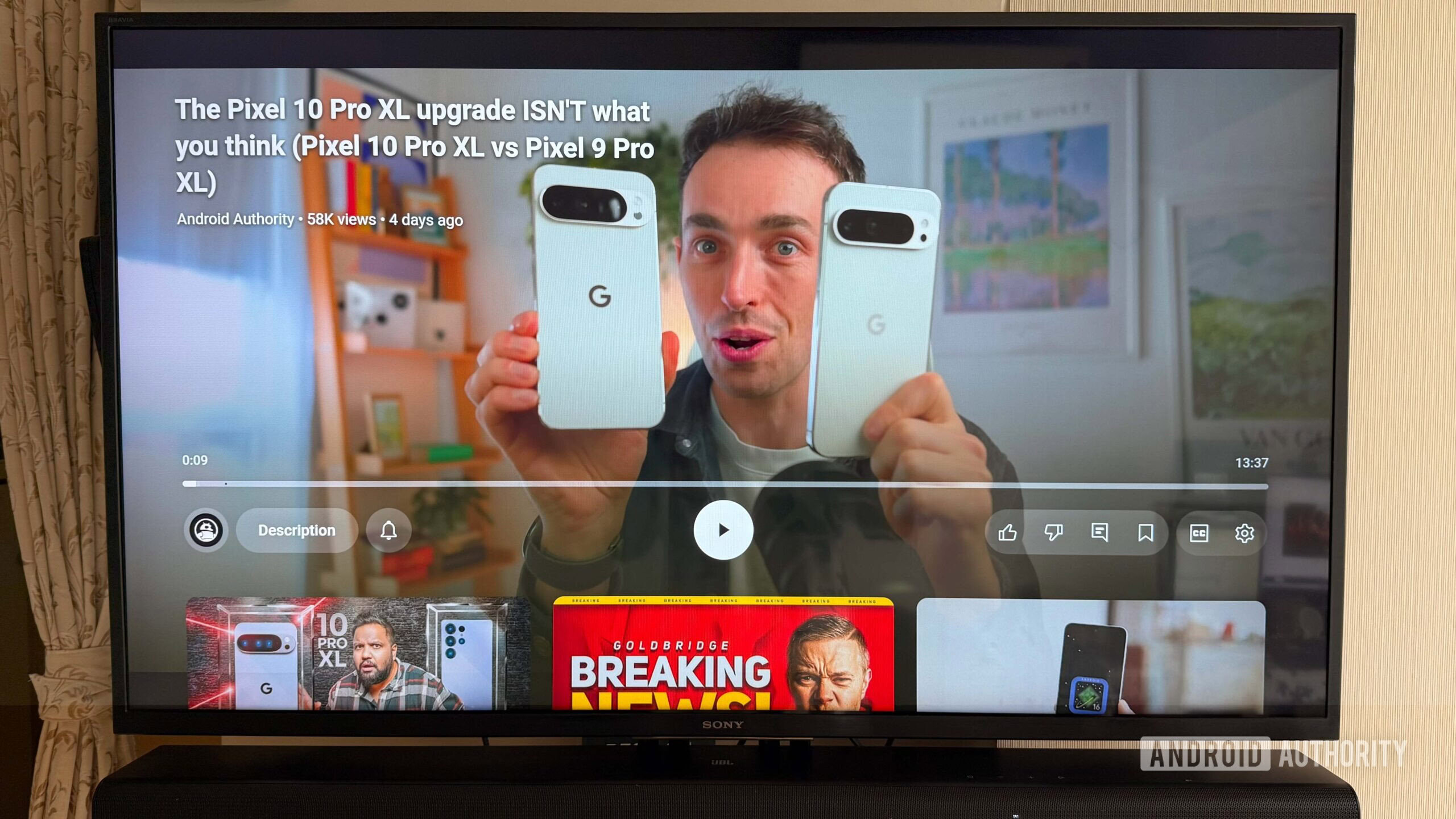 Nova interface do YouTube TV no Android TV
