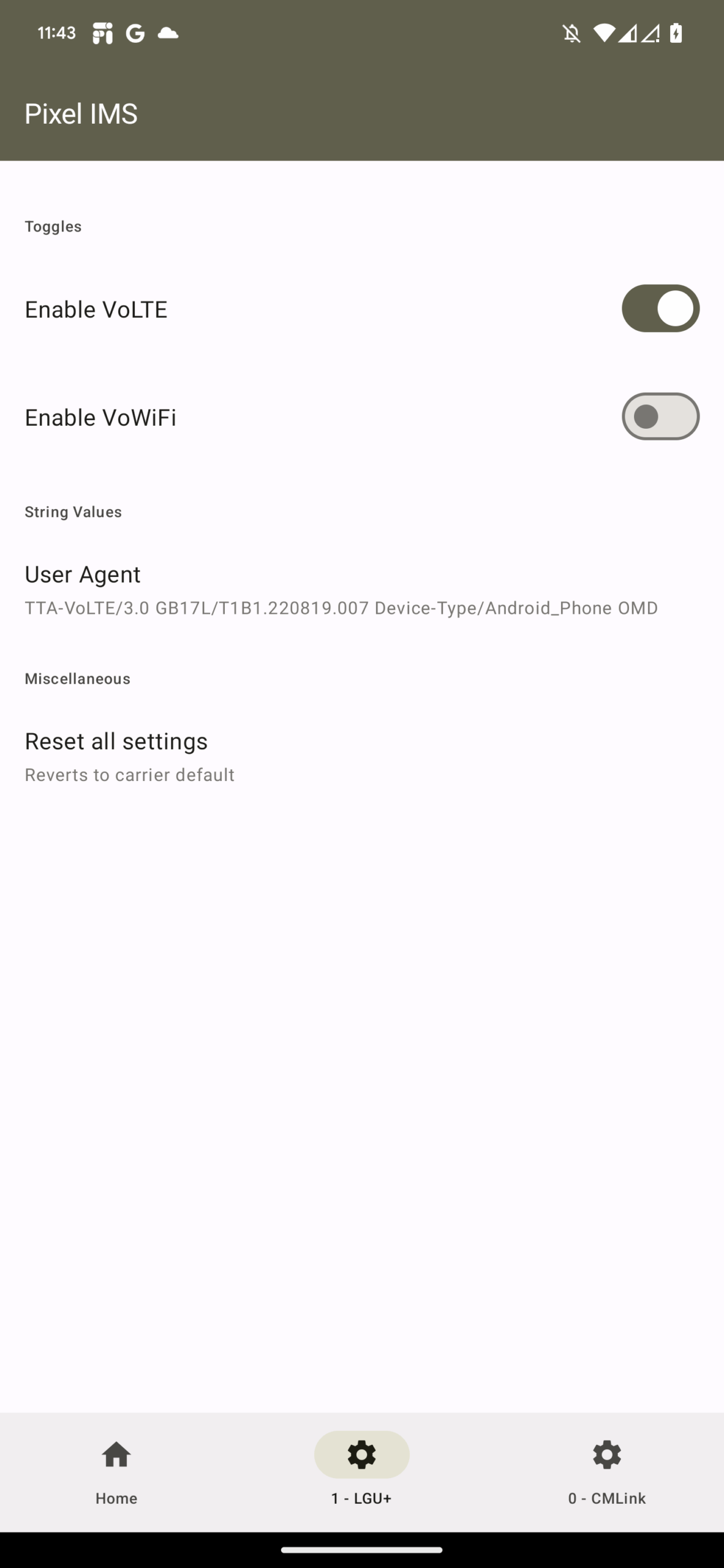 Aplicativo Pixel IMS habilita VoLTE