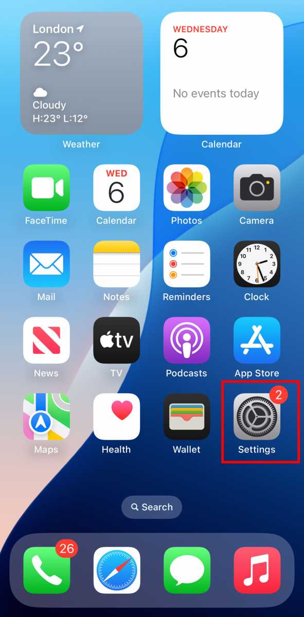 Apple iPhone Main Screen London