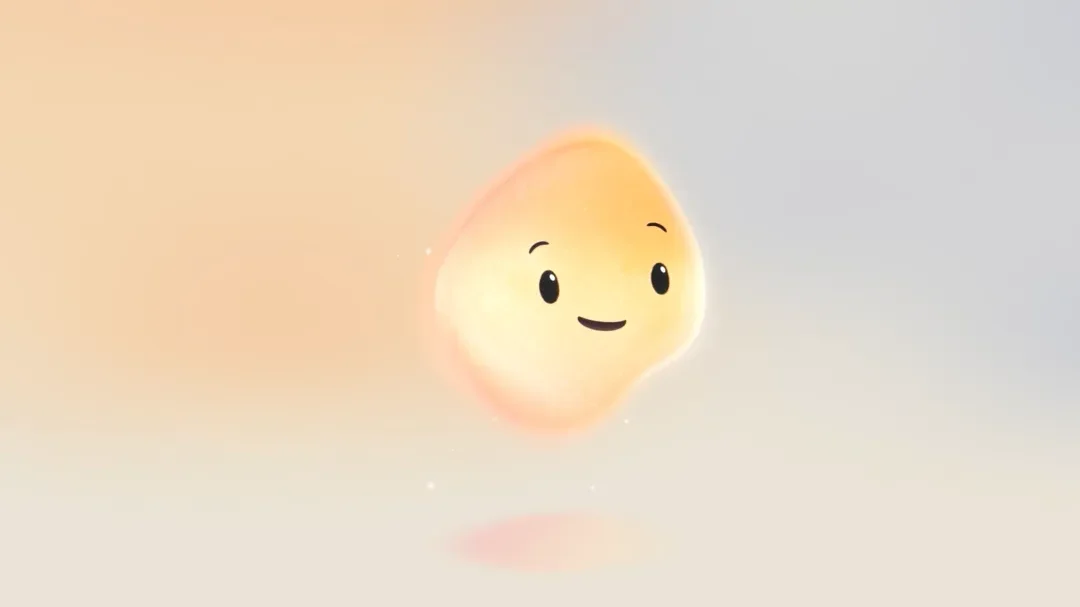 Imagem mostra o novo assistente virtual da Microsoft, que se assemelha a uma nuvem amarela