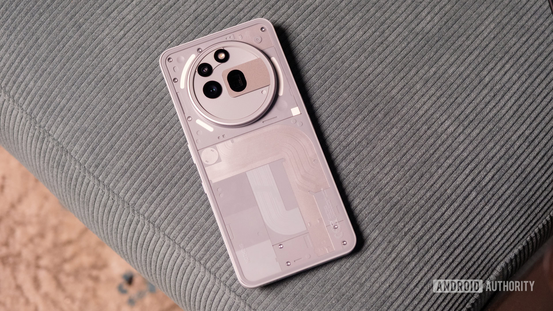 Nada Phone 3a Pro traseiro deitado