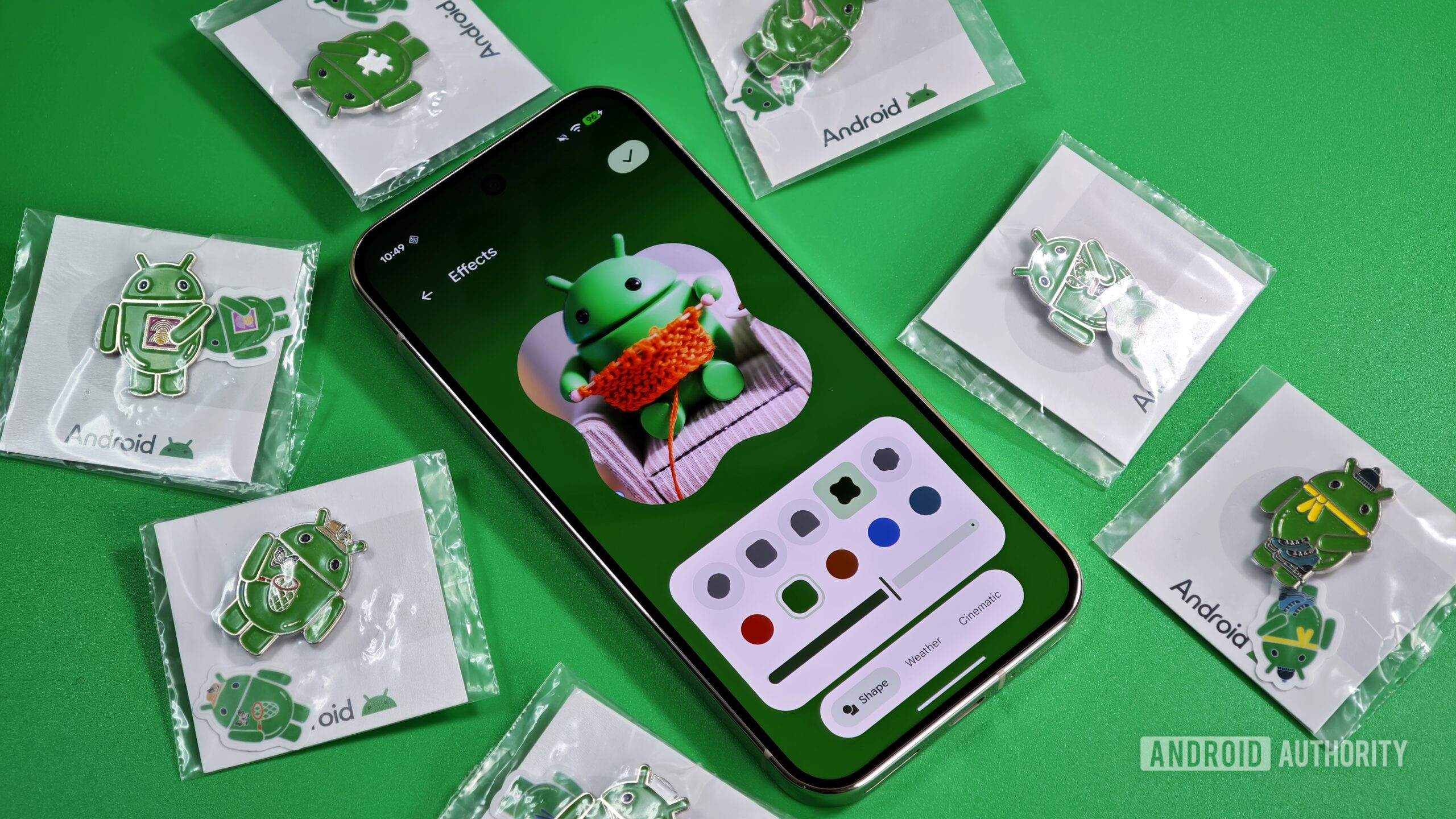 Foto da personalização da tela de bloqueio do Android no telefone Pixel Foto da personalização da tela de bloqueio do Android no telefone Pixel