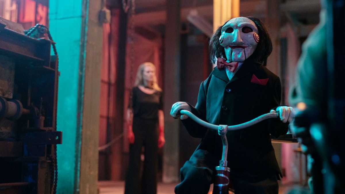 Jigsaw puppet on tricycle, Saw X