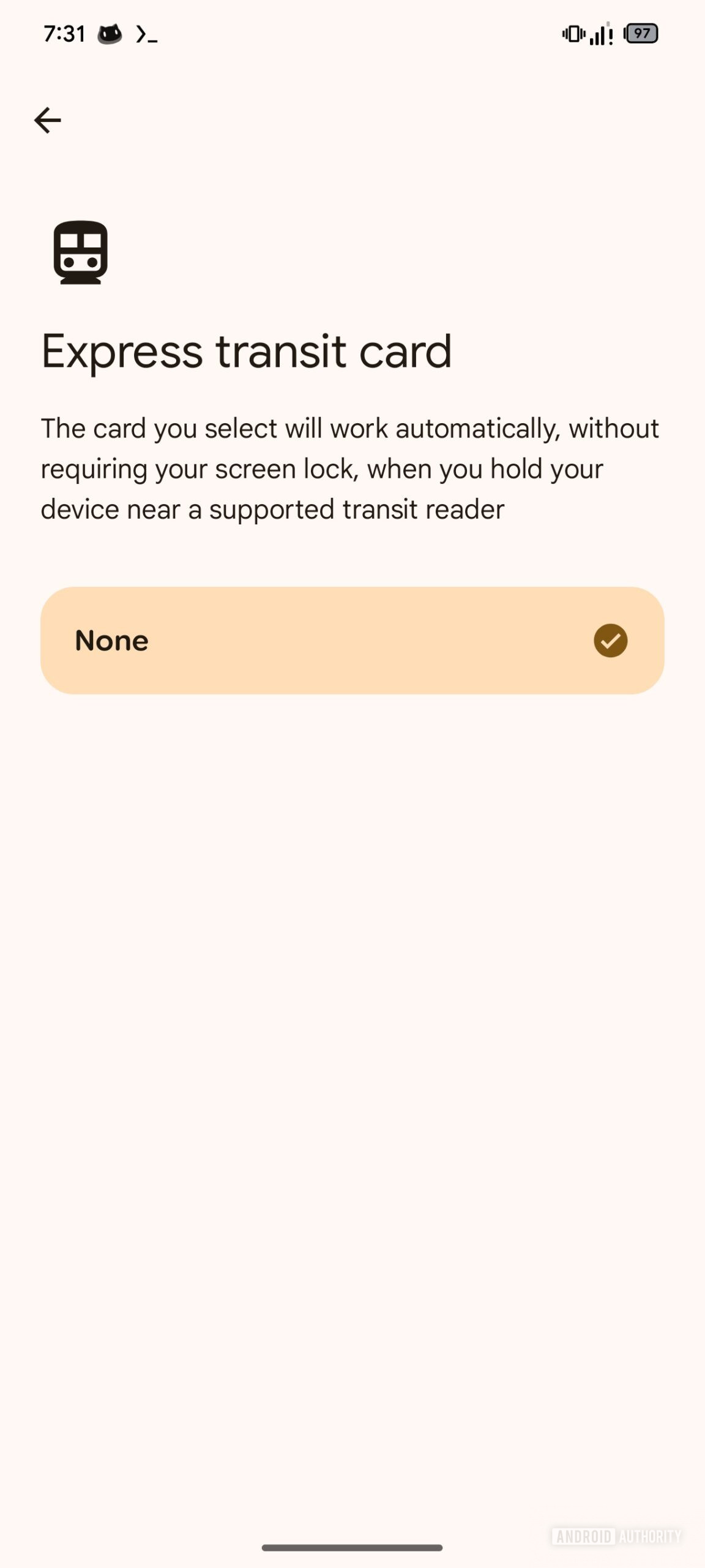 Cartão de transporte público expresso da Google Wallet 2