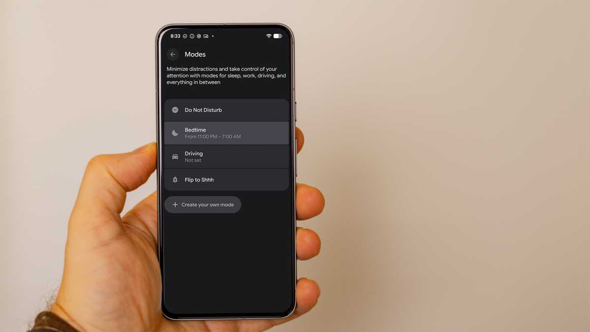 android bedtime mode