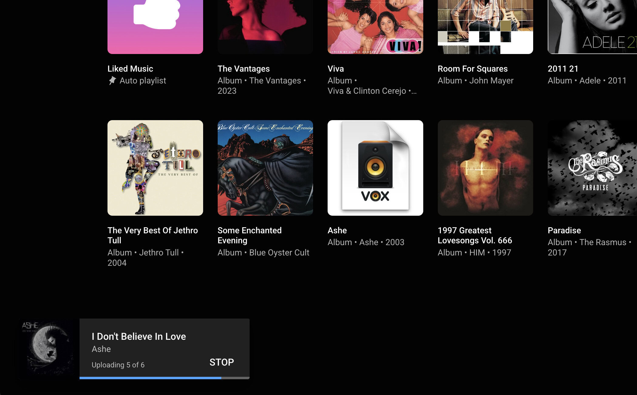 YouTube Music enviando músicas YouTube Music enviando músicas