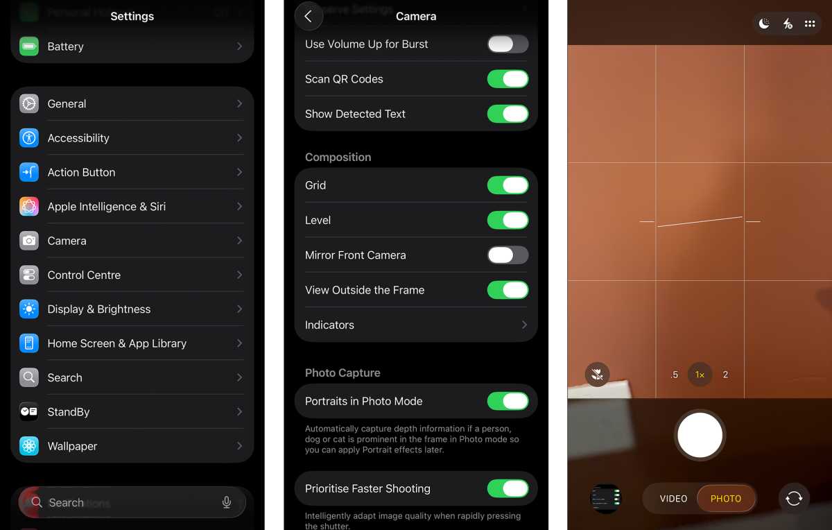 iPhone 17 tips and tricks grid level camera