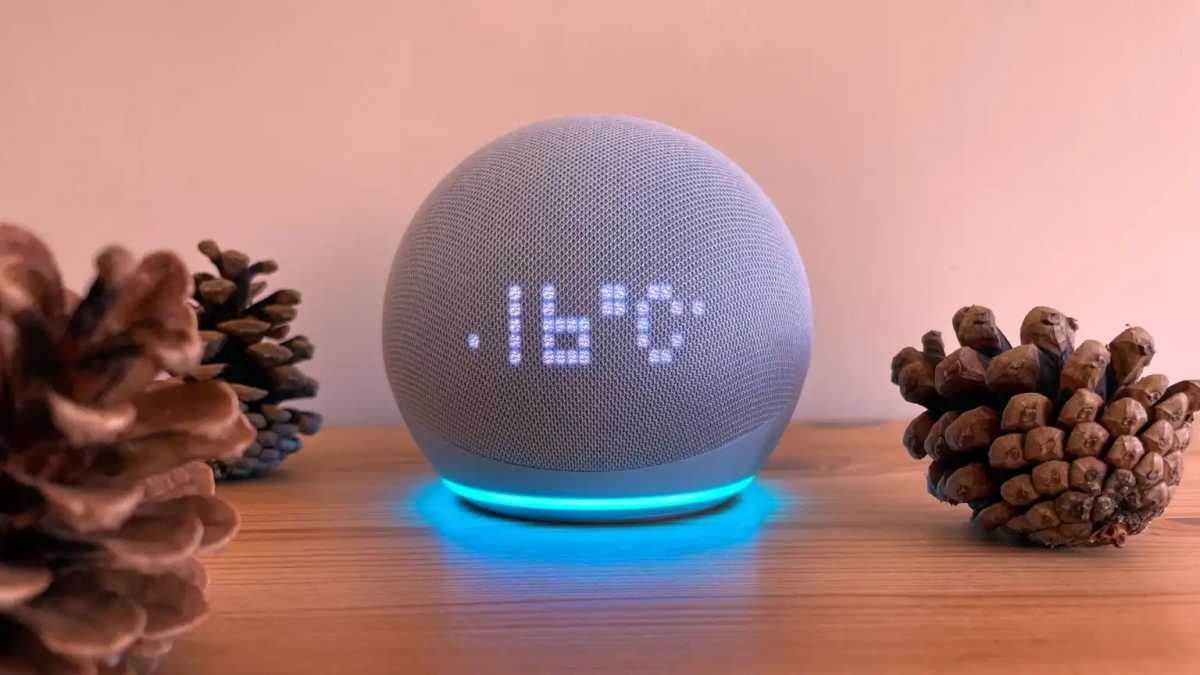 Amazon Echo Dot with Clock