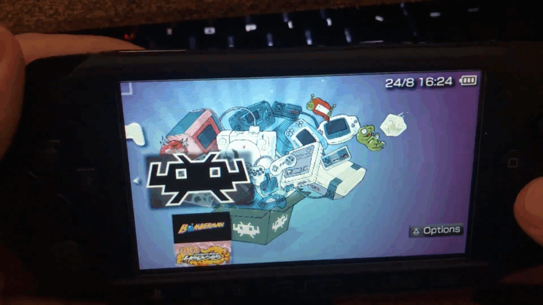 Interface do emulador RetroArch