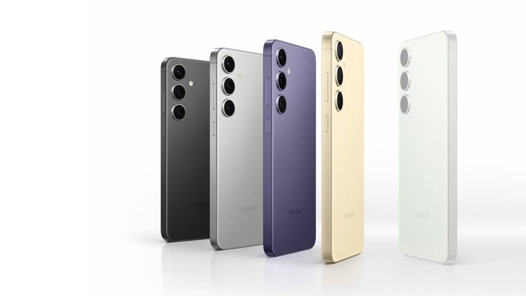 imagem dos celulares Galaxy S24