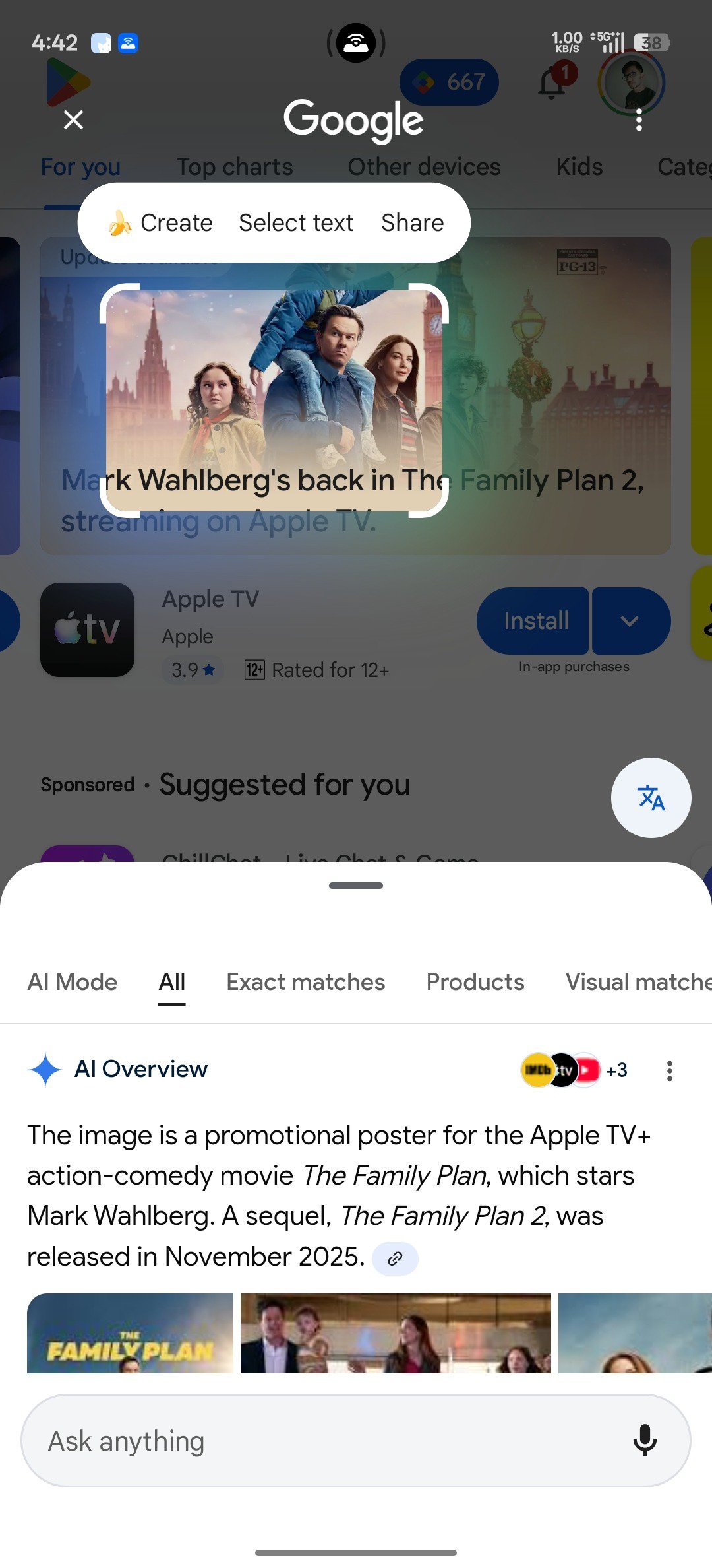 círculo para pesquisar nova interface de pesquisa de imagens
