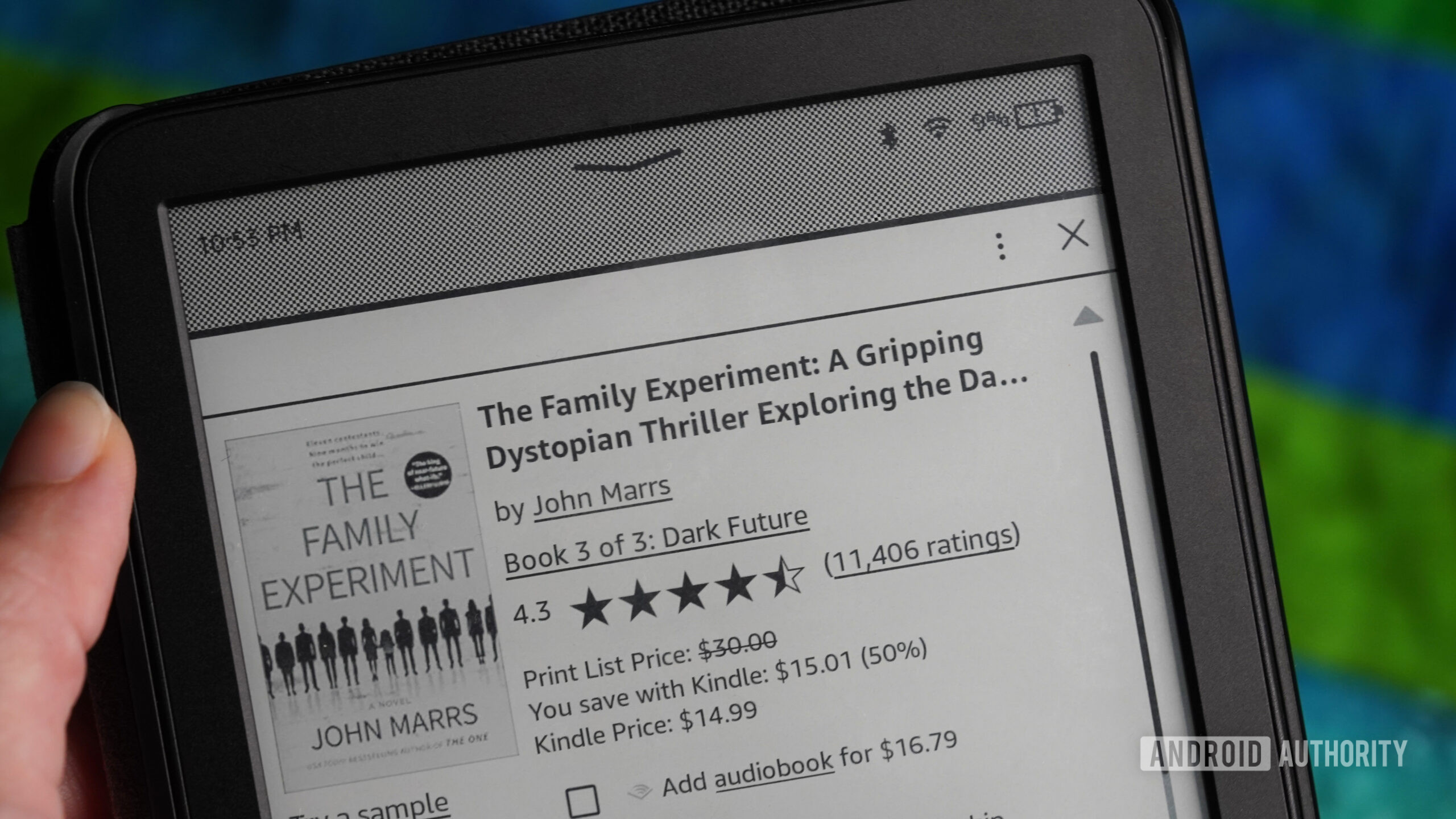 O t&iacute;tulo de um e-book inclui palavras-chave excessivas.