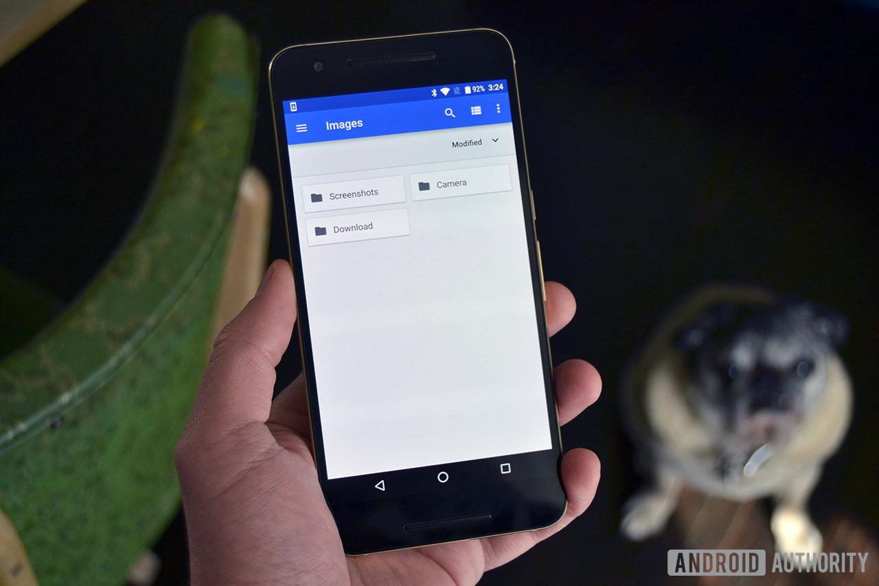 Android O file manager AA 2