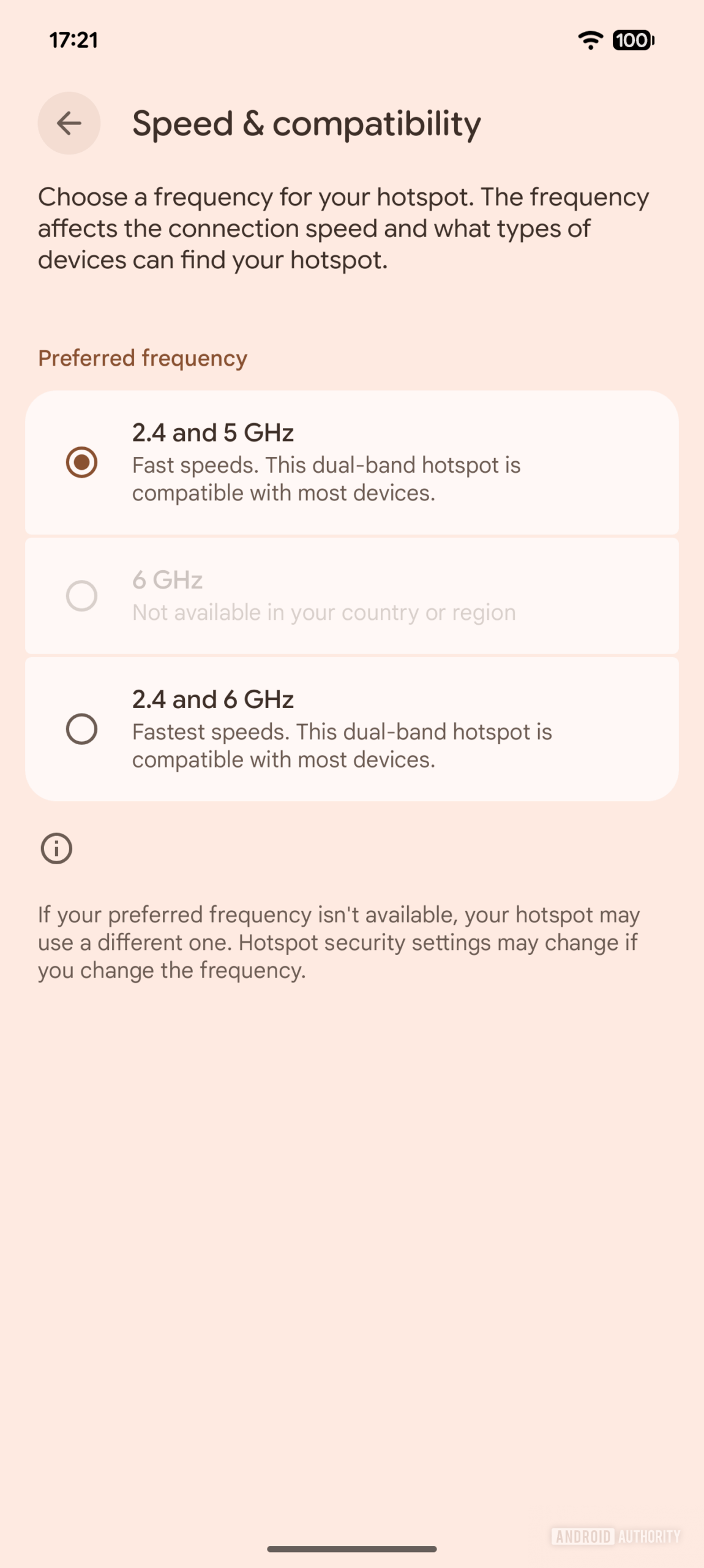 Configurações de velocidade e compatibilidade do ponto de acesso WiFi no Android Configurações de velocidade e compatibilidade do ponto de acesso WiFi no Android
