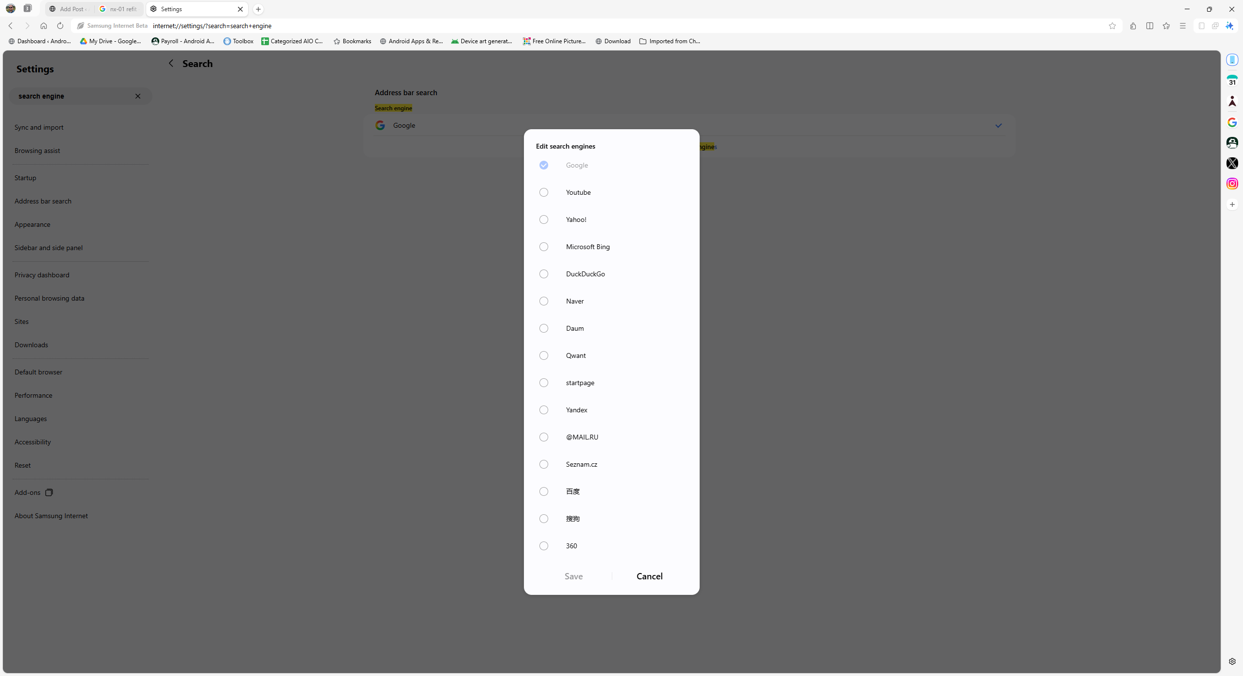 Janelas de internet Samsung (4) Janelas de internet Samsung (4)