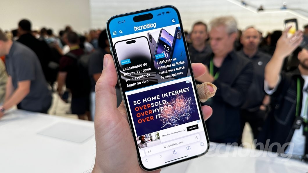 iPhone 15 no evento da Apple