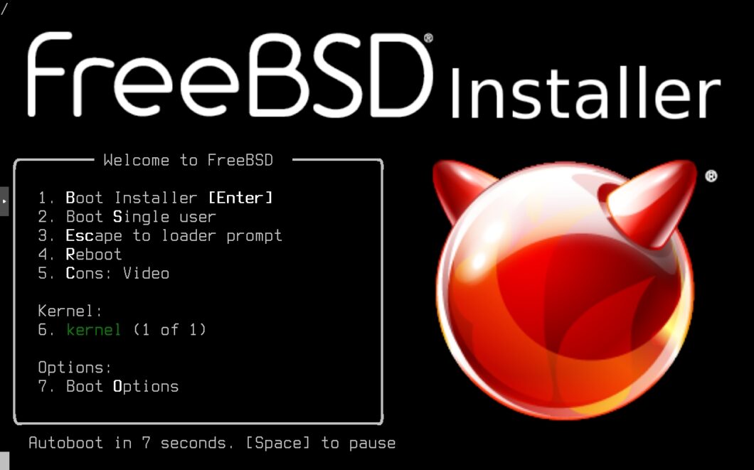 Instalador do FreeBSD