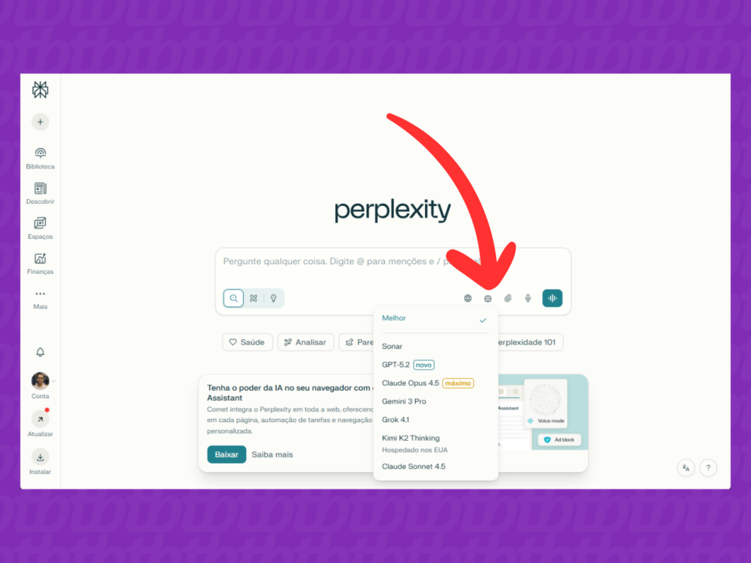 Definindo o modelo de IA
