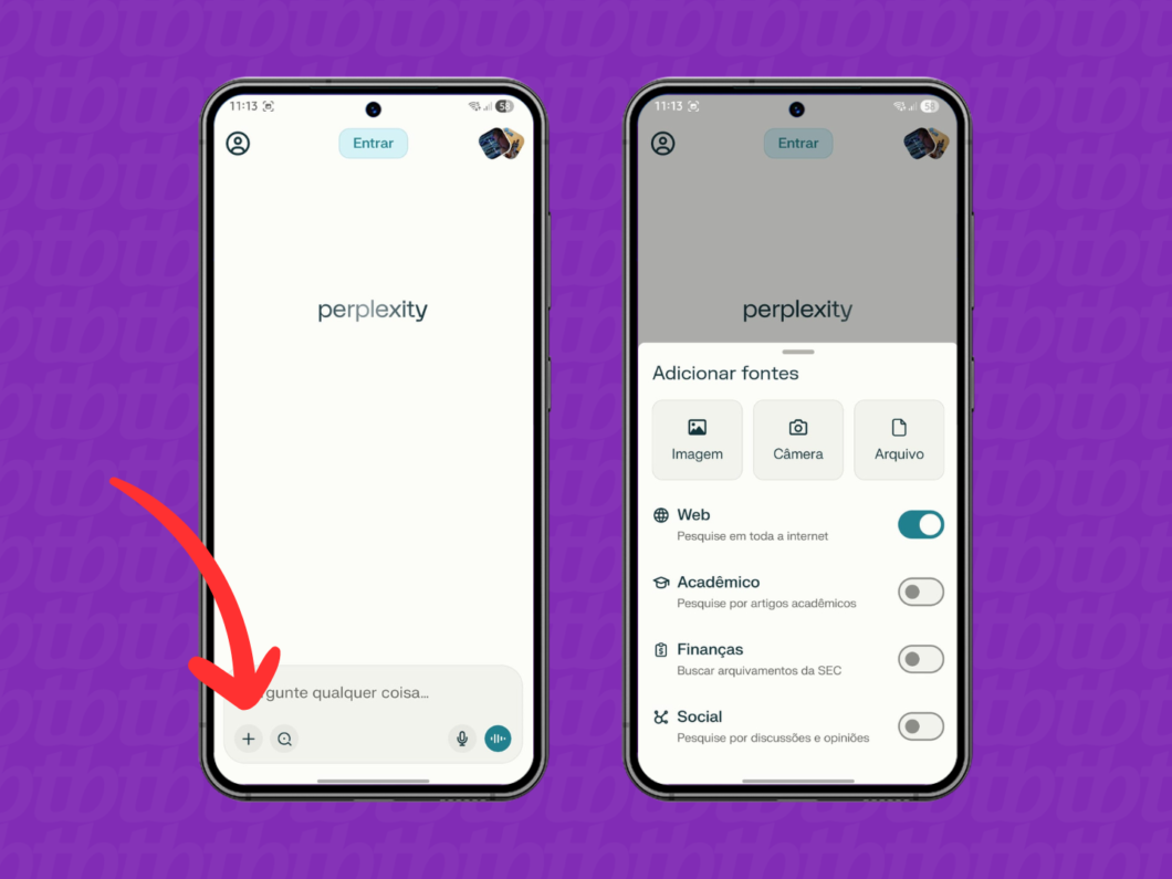 Definindo fontes de pesquisa