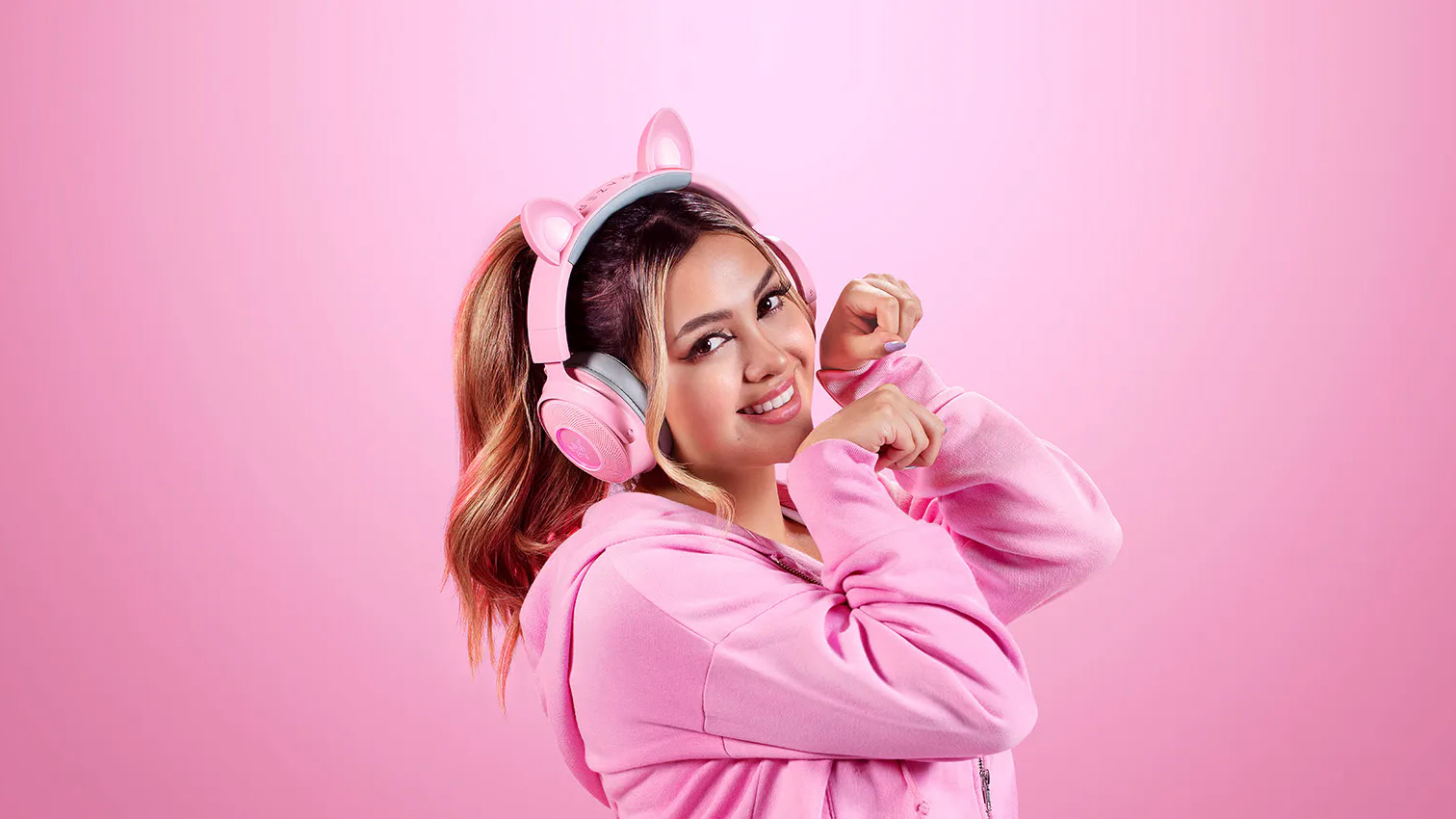 Imagem em destaque do Razer Kraken Kitty V2 BT
