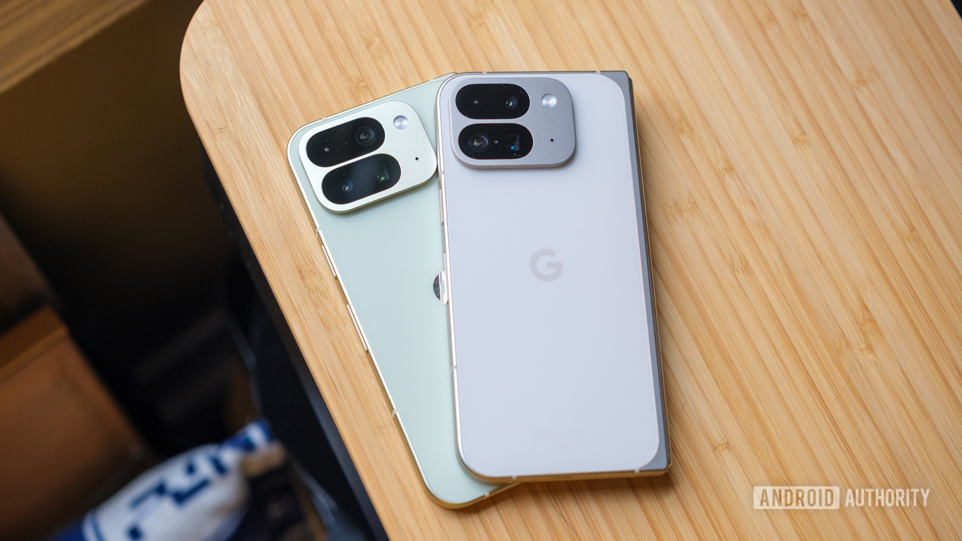 Pixel 10 Pro Fold abaixo do Pixel 9 Pro Fold