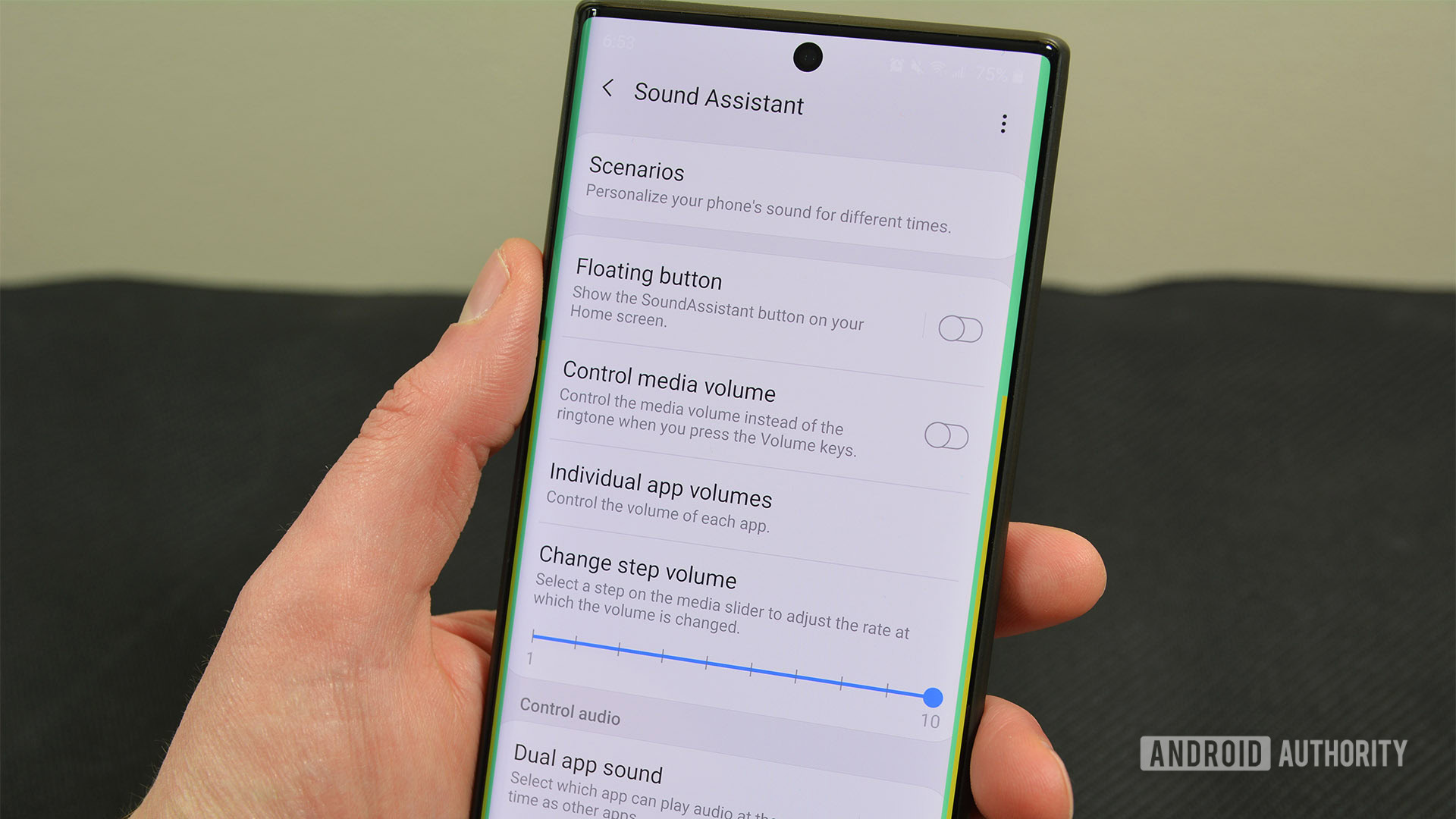 Assistente de som Samsung Good Lock