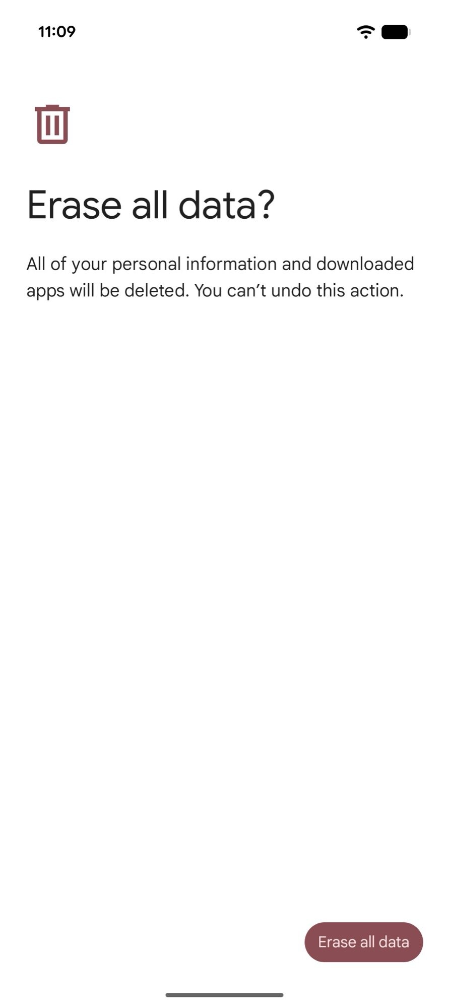apagar todos os dados de redefini&ccedil;&atilde;o de f&aacute;brica 2