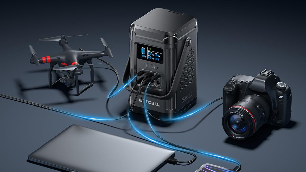 Central elétrica portátil GRECELL 240W Central elétrica portátil GRECELL 240W