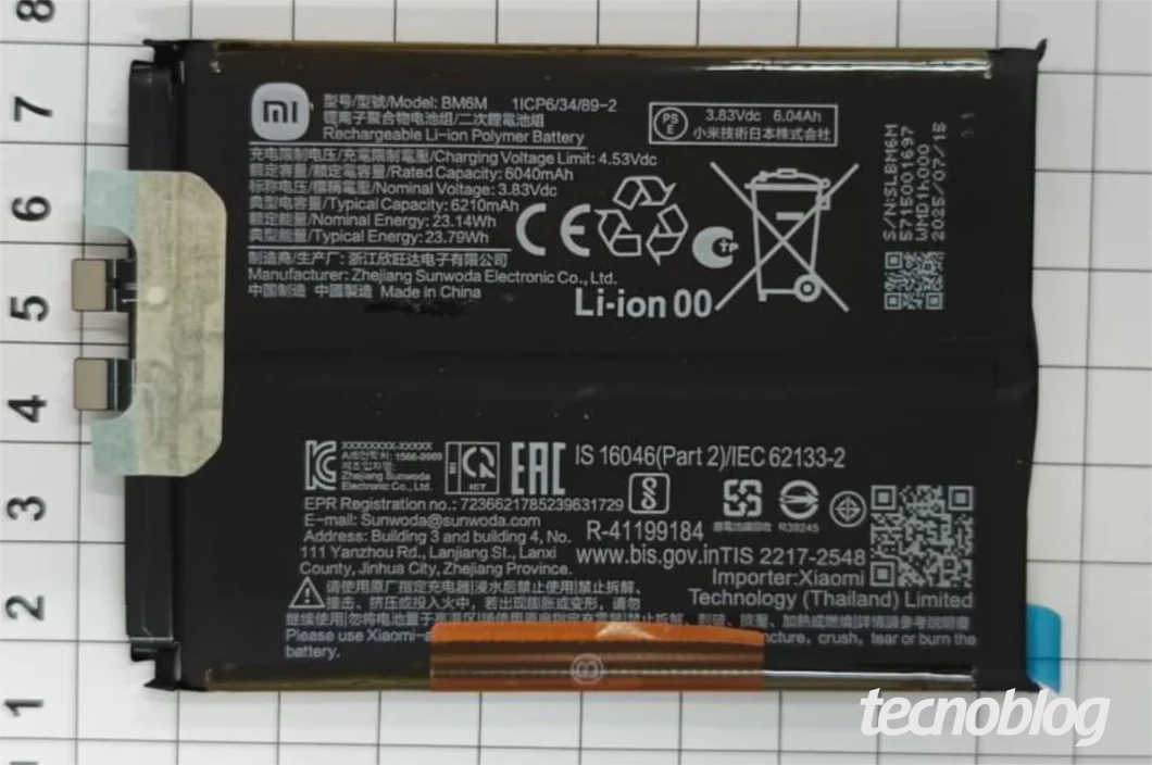 Bateria do Poco F8 Pro