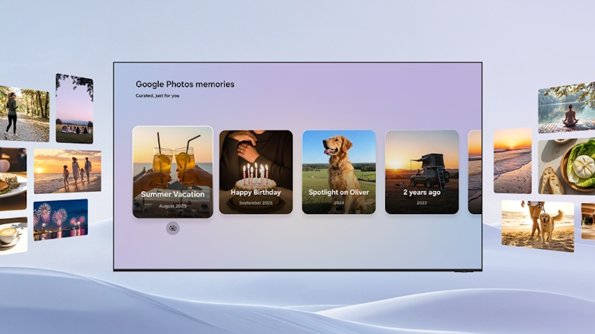 Google Fotos em TVs Samsung