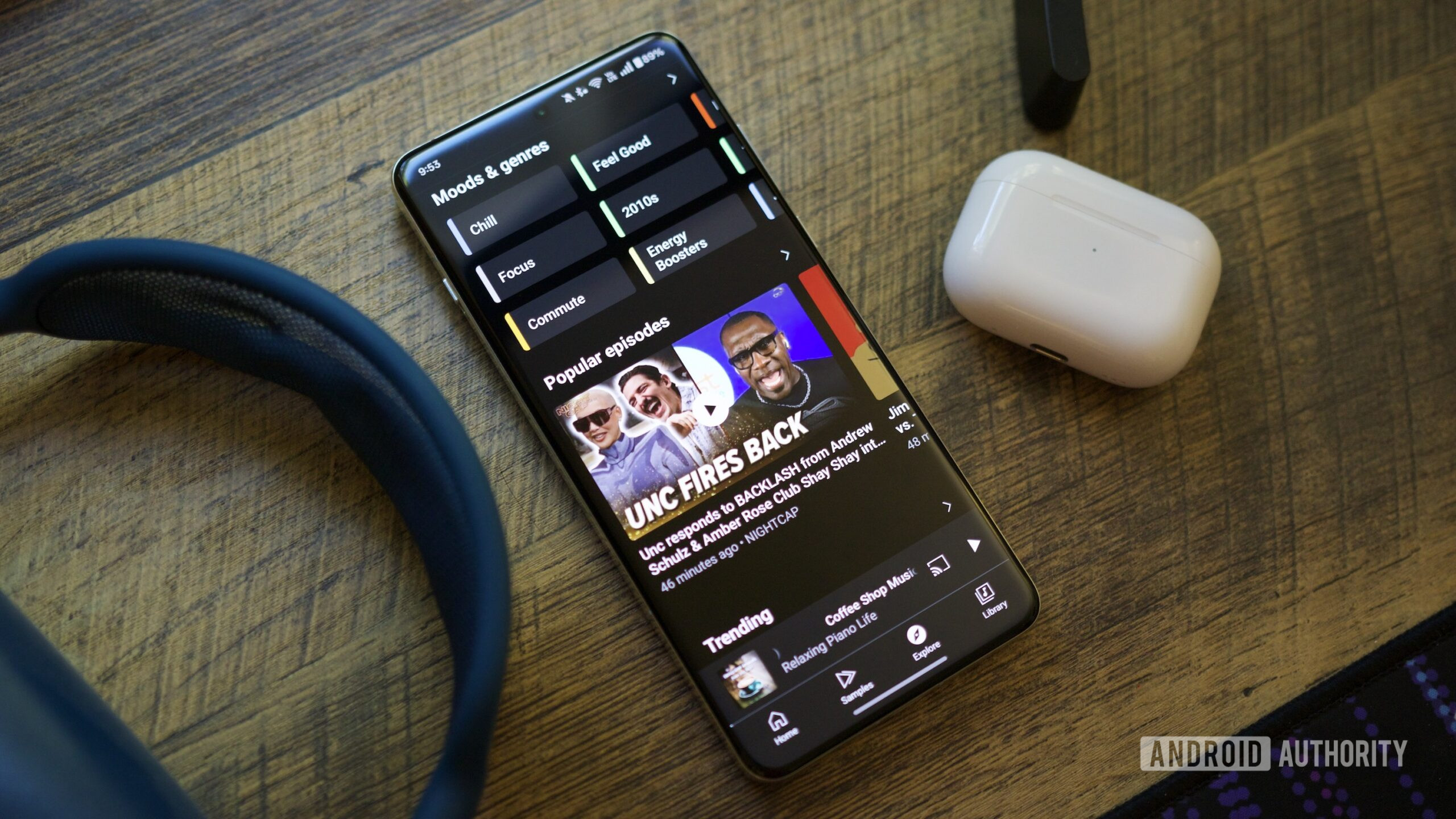 Explorar p&aacute;gina no YouTube Music.