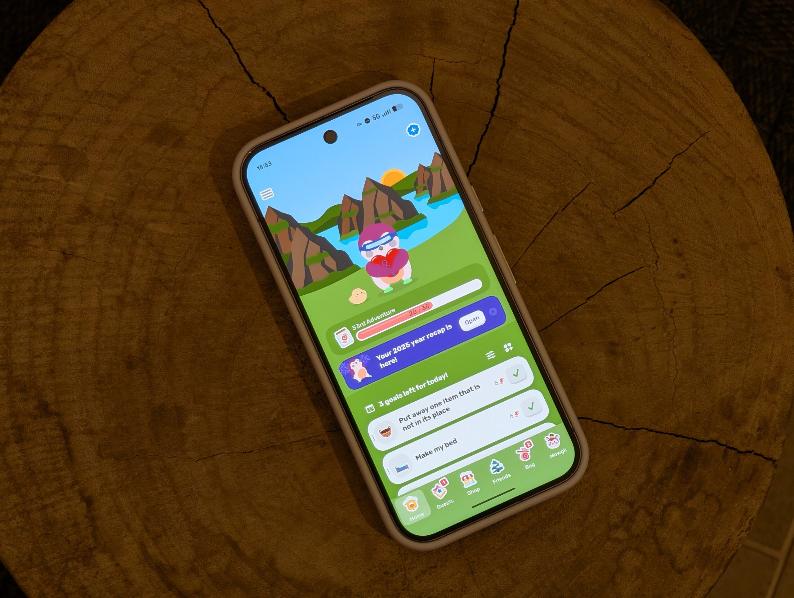Google Pixel 10 mostrando a tela inicial do aplicativo Finch Google Pixel 10 mostrando a tela inicial do aplicativo Finch
