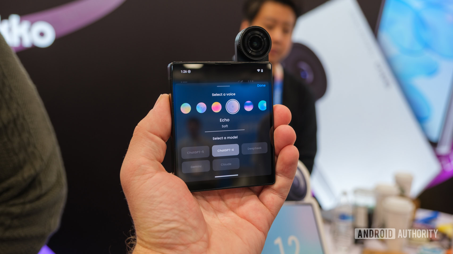 Menu iKKO Mind One ai em m&atilde;os