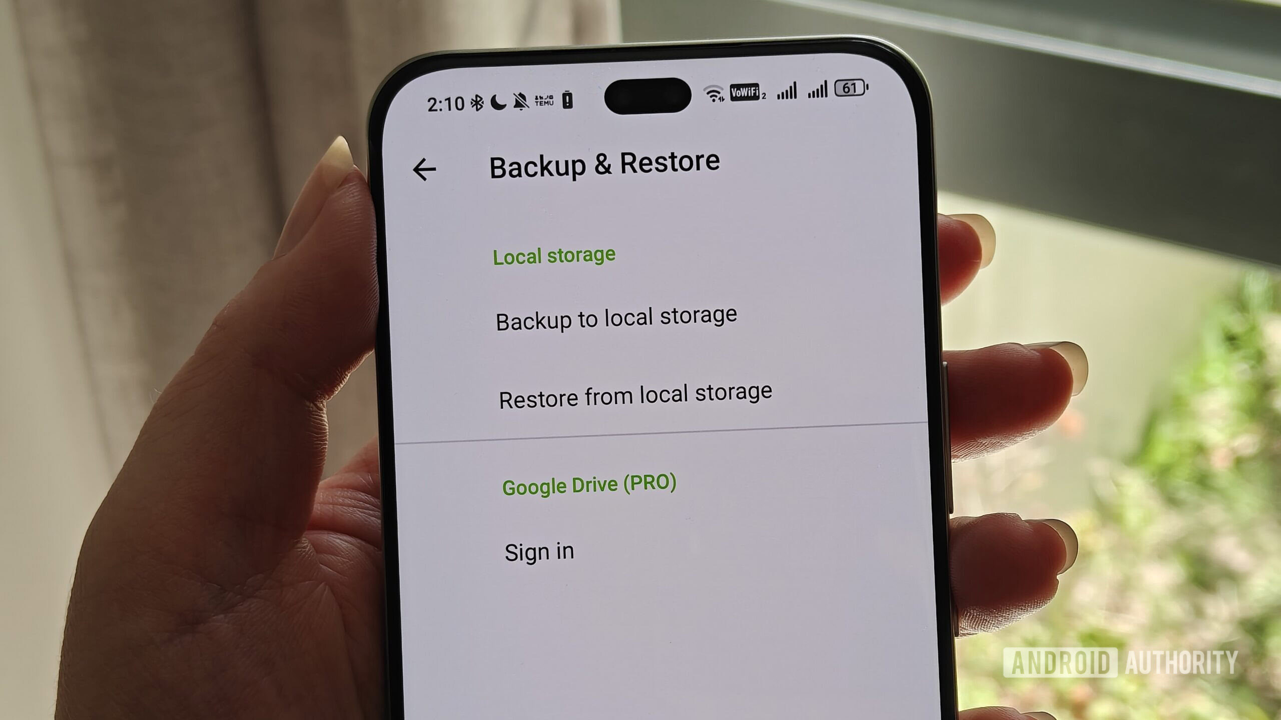 op&ccedil;&atilde;o de exporta&ccedil;&atilde;o no aplicativo subby