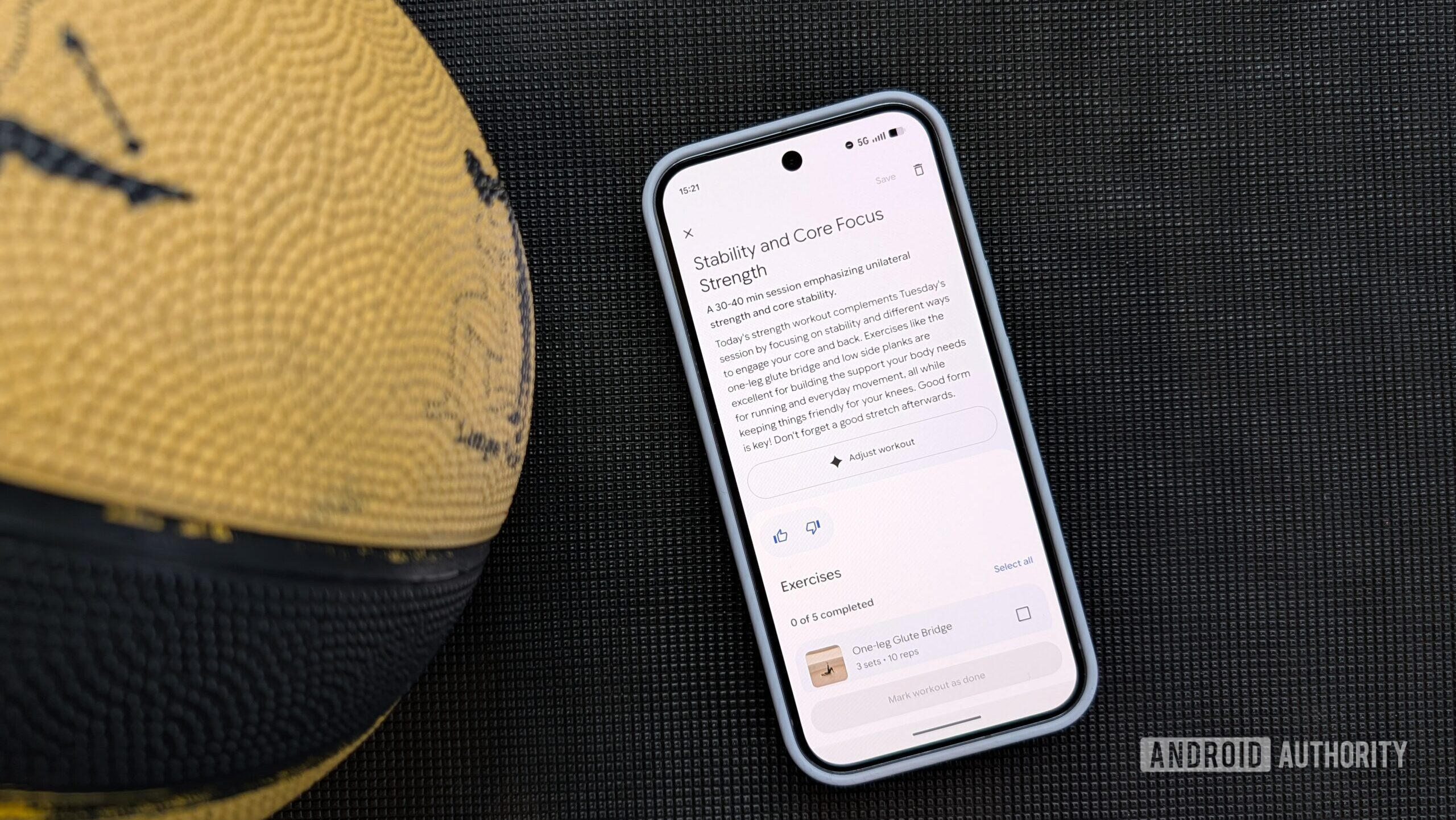 Exemplo de treinador no aplicativo redesenhado da Fitbit (janeiro de 2026)