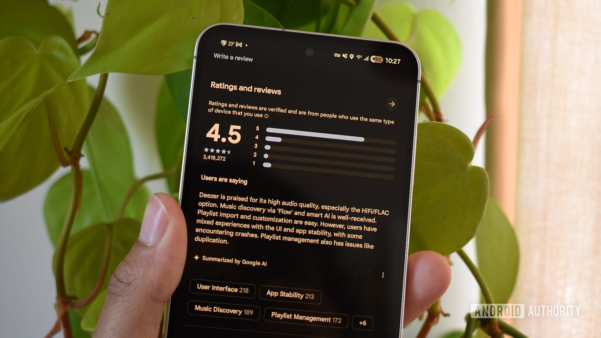 an&aacute;lises do aplicativo Google Play Store 1