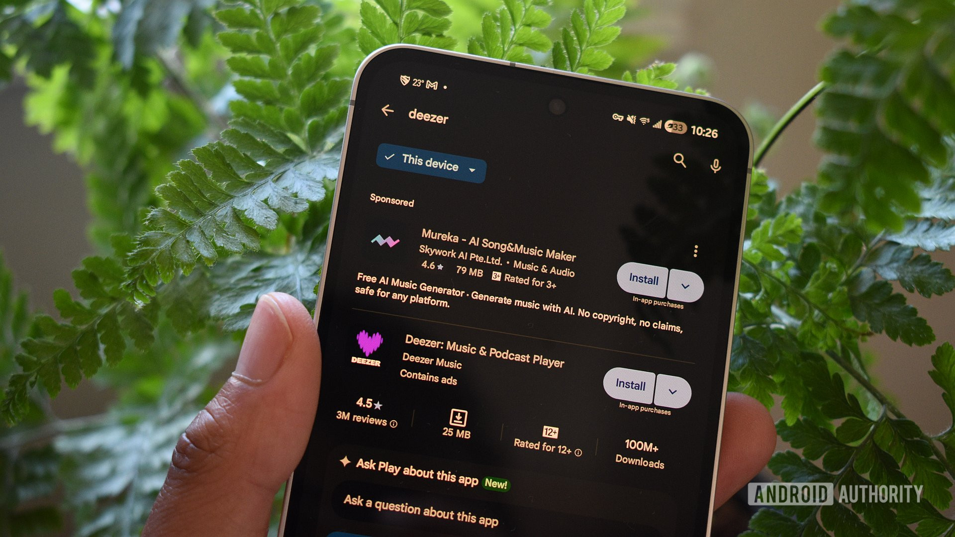 p&aacute;gina 1 de resultados de pesquisa da Google Play Store