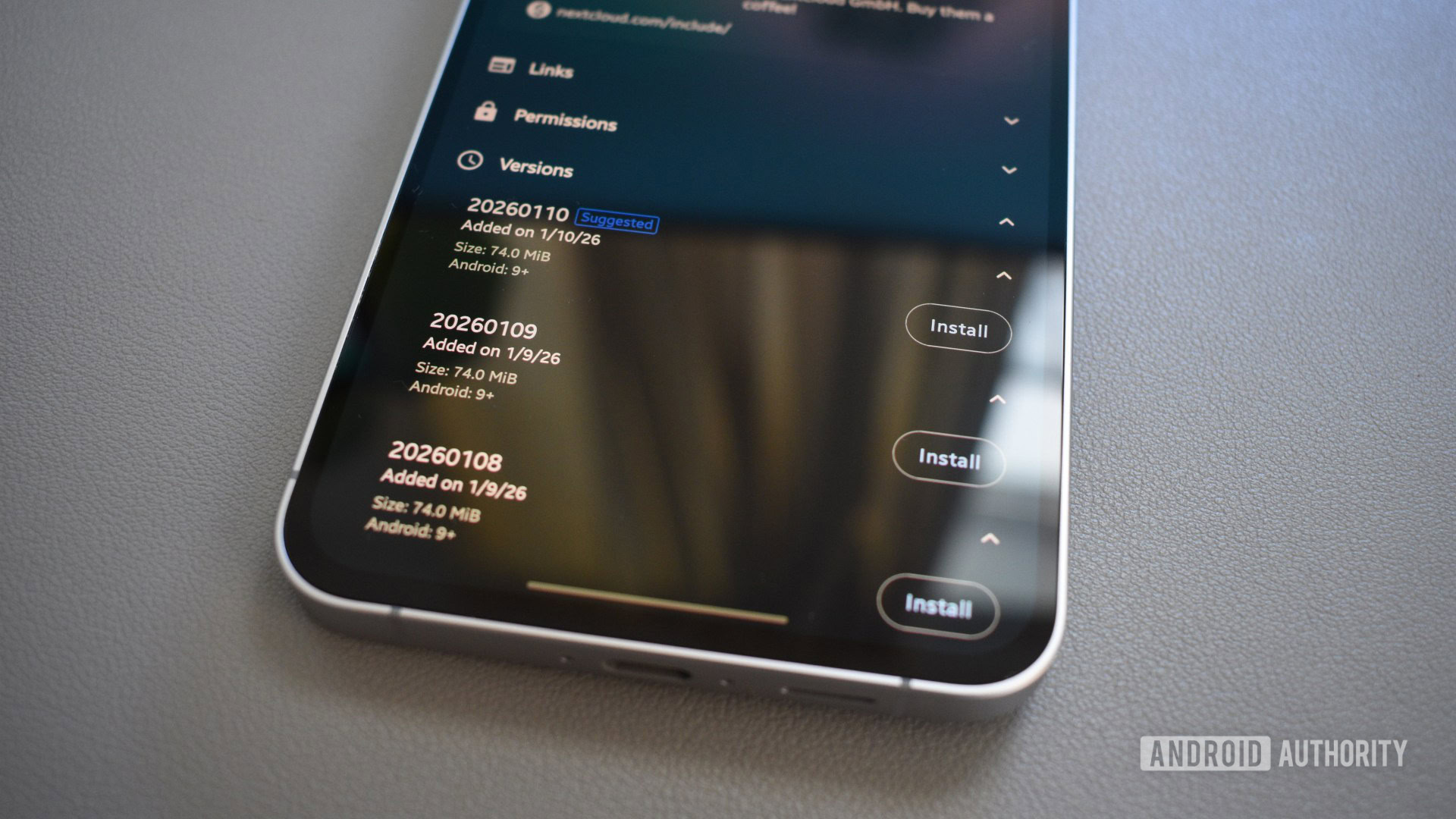 Hist&oacute;rico de vers&otilde;es do aplicativo fdroid da Google Play Store 1