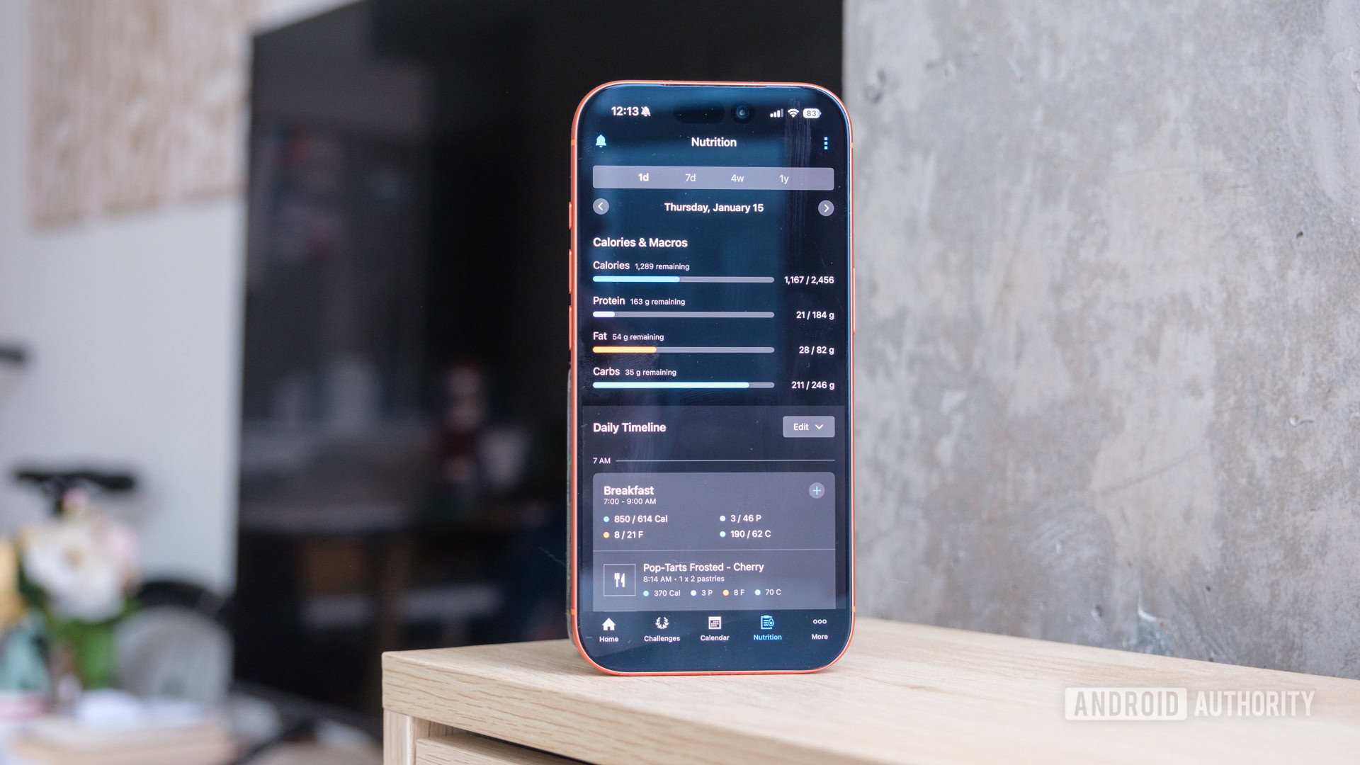 vis&atilde;o geral do monitoramento nutricional garmin