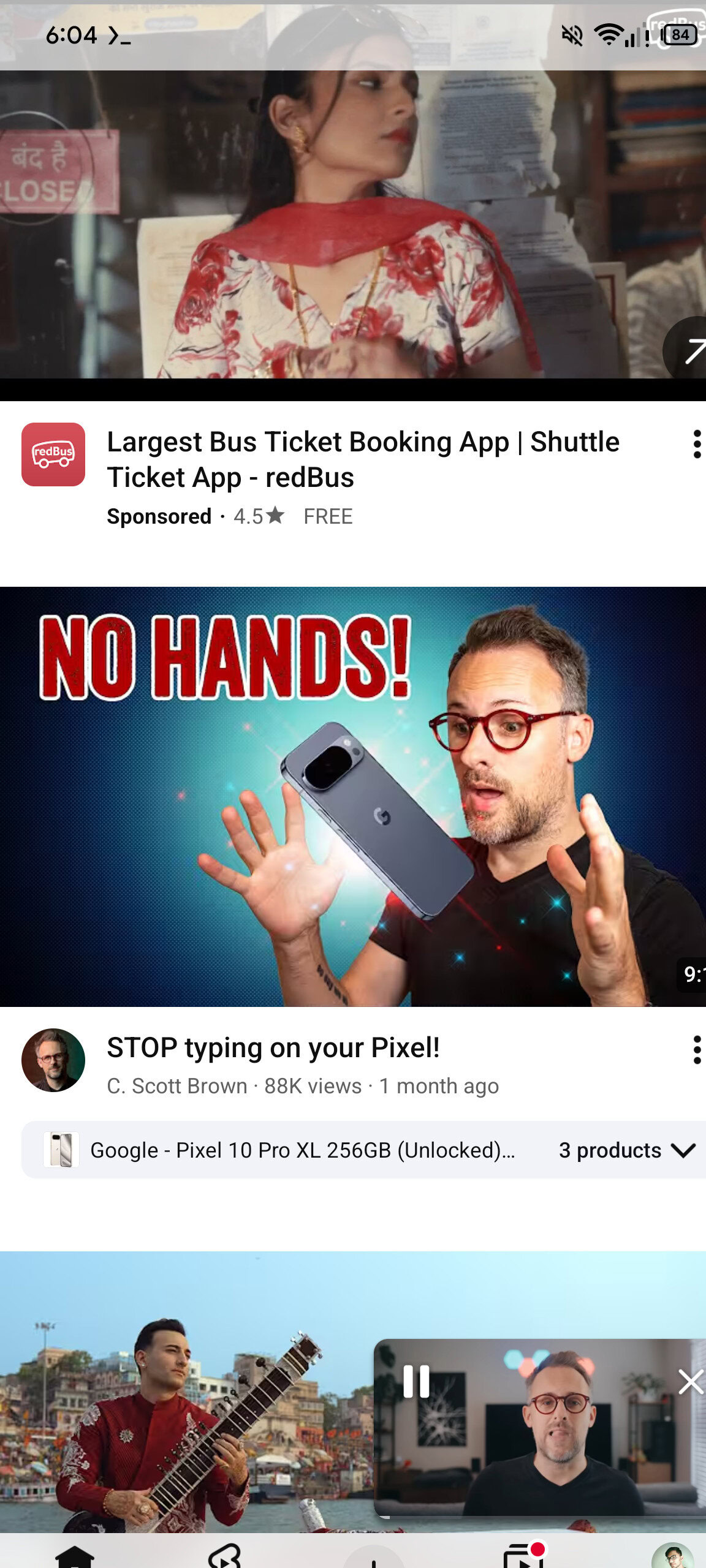 Player de v&iacute;deo flutuante do YouTube