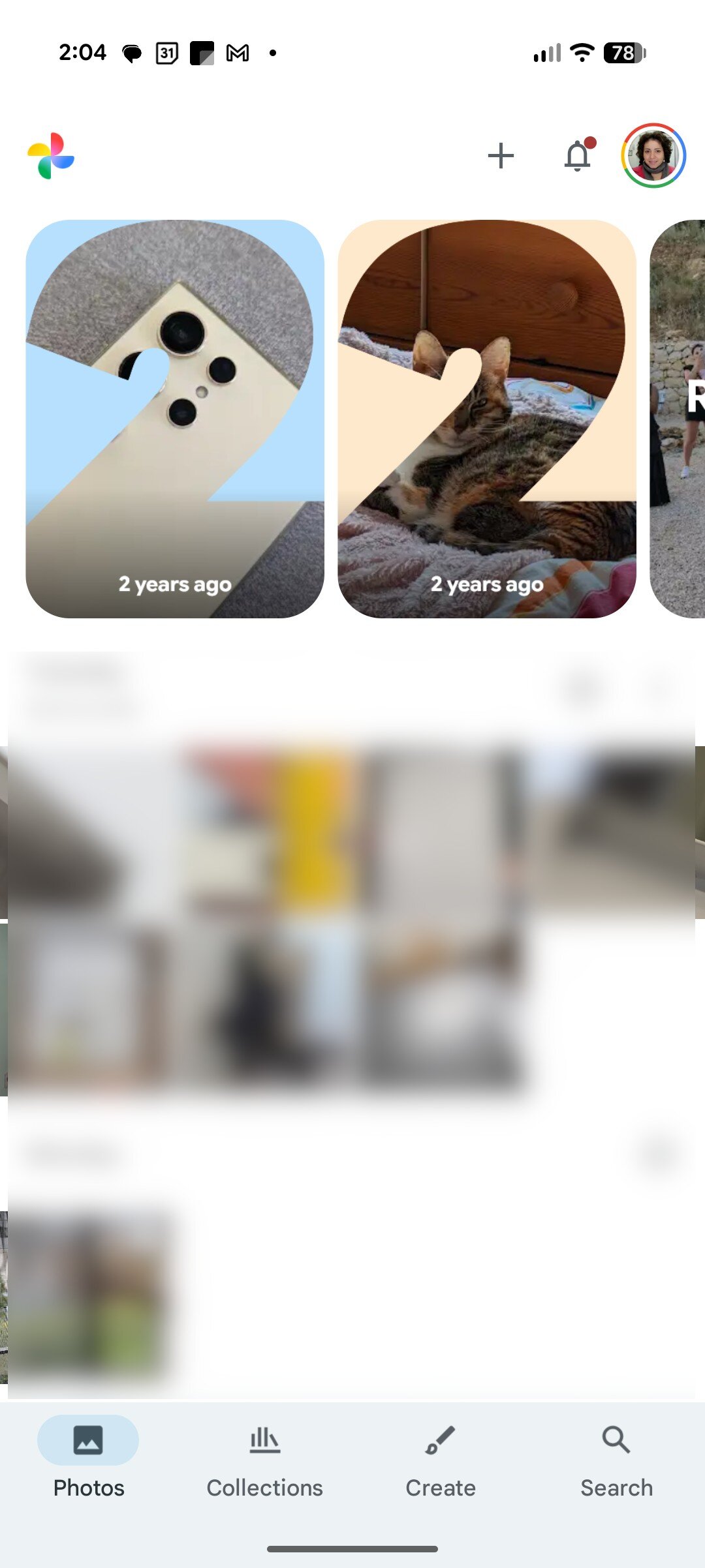 Carrossel de mem&oacute;rias coloridas do Google Fotos 1