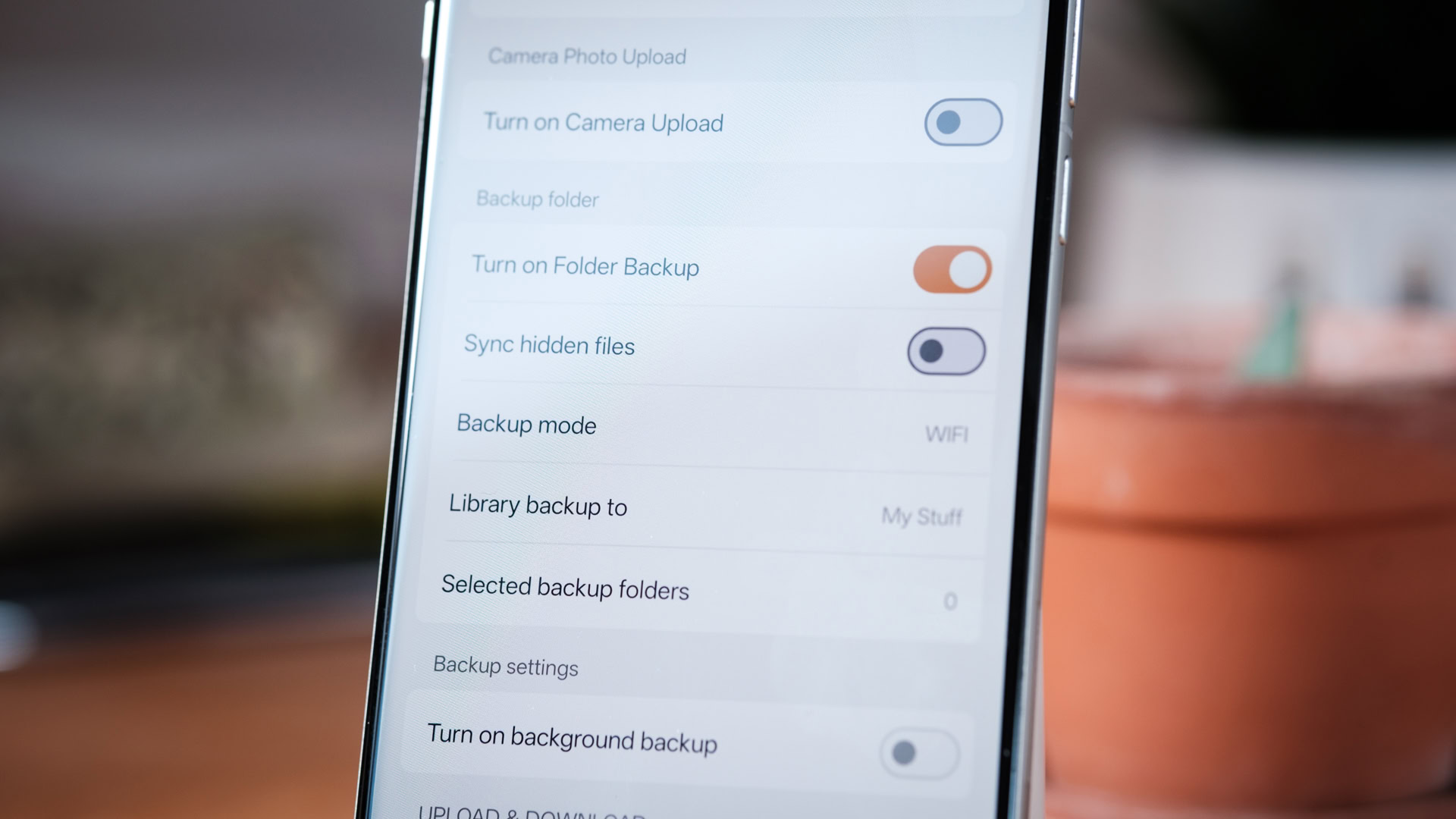 Op&ccedil;&otilde;es de backup do aplicativo Seafile