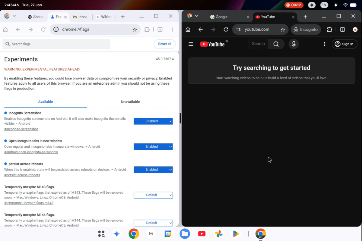 AluminiumOS leaked screenshot