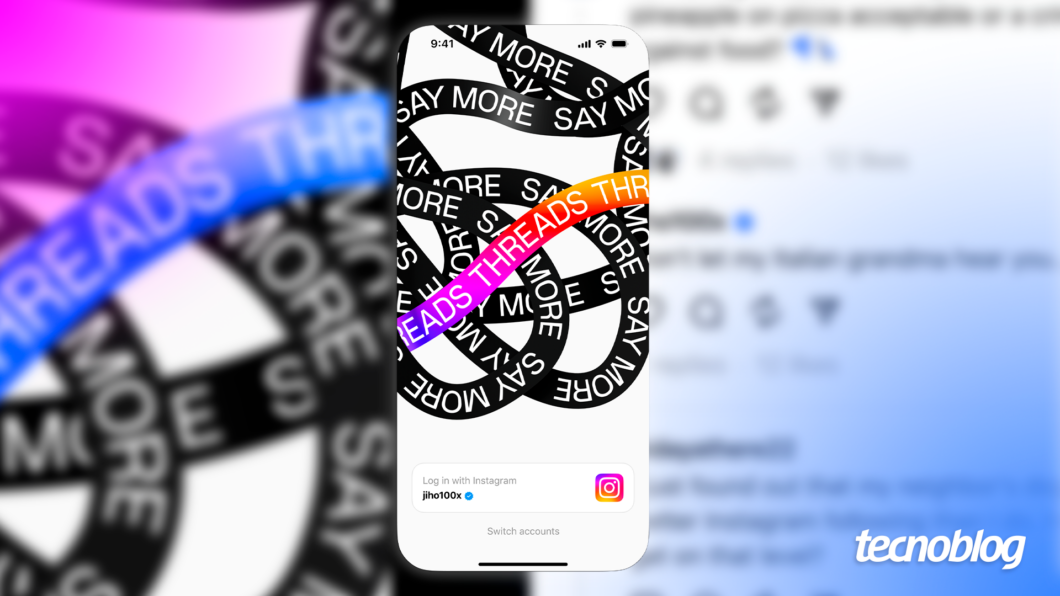 Tela inicial de aplicativo