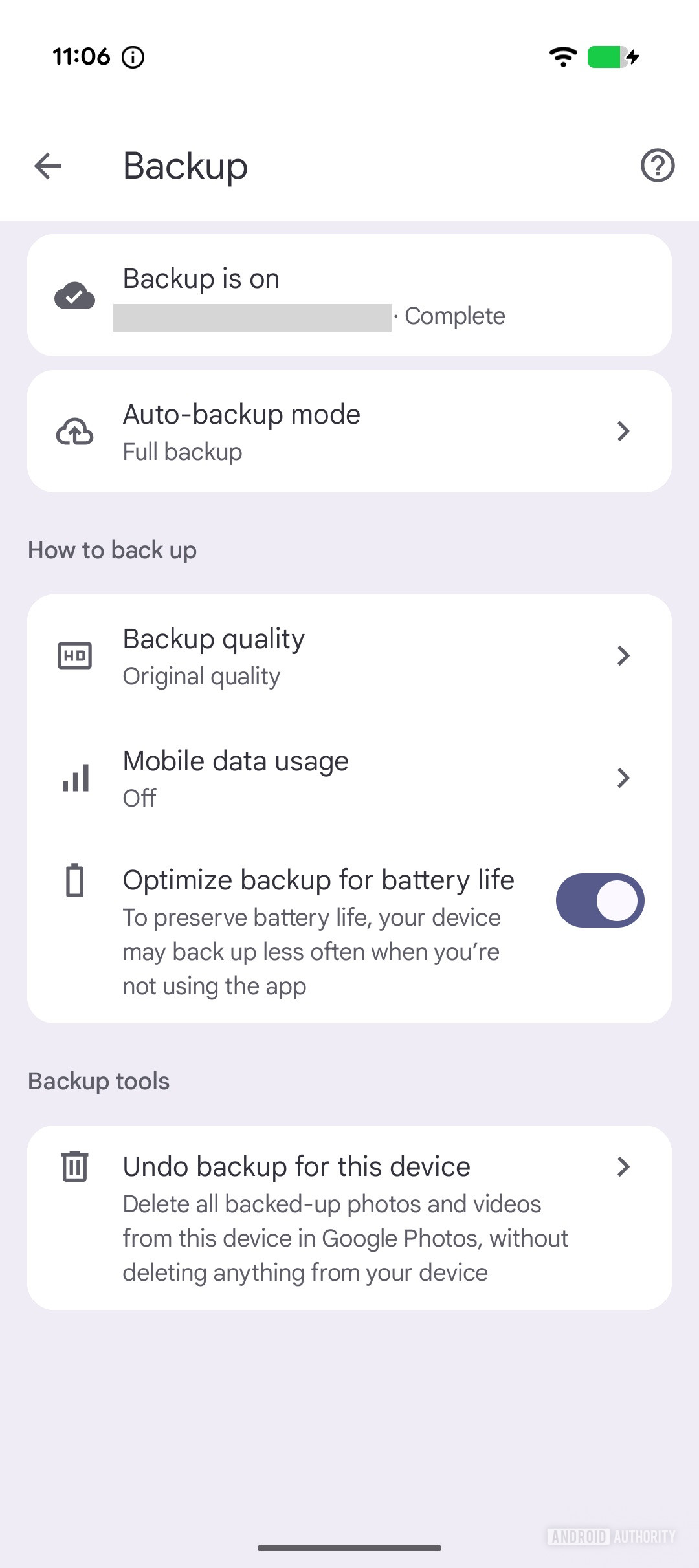 Otimize o backup de fotos do Google Otimize o backup de fotos do Google